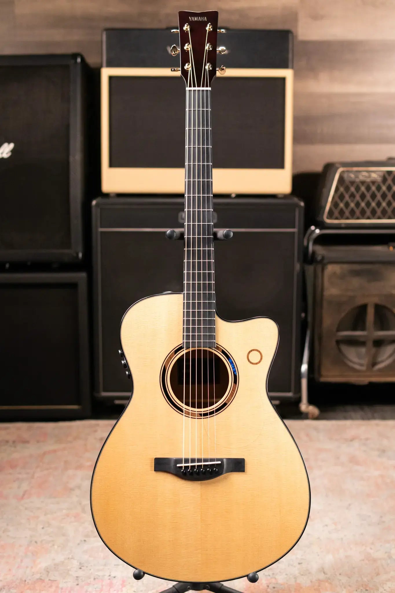 Yamaha TAS3 Concert Acoustic/Electric Guitar - Natural with Softshell Case