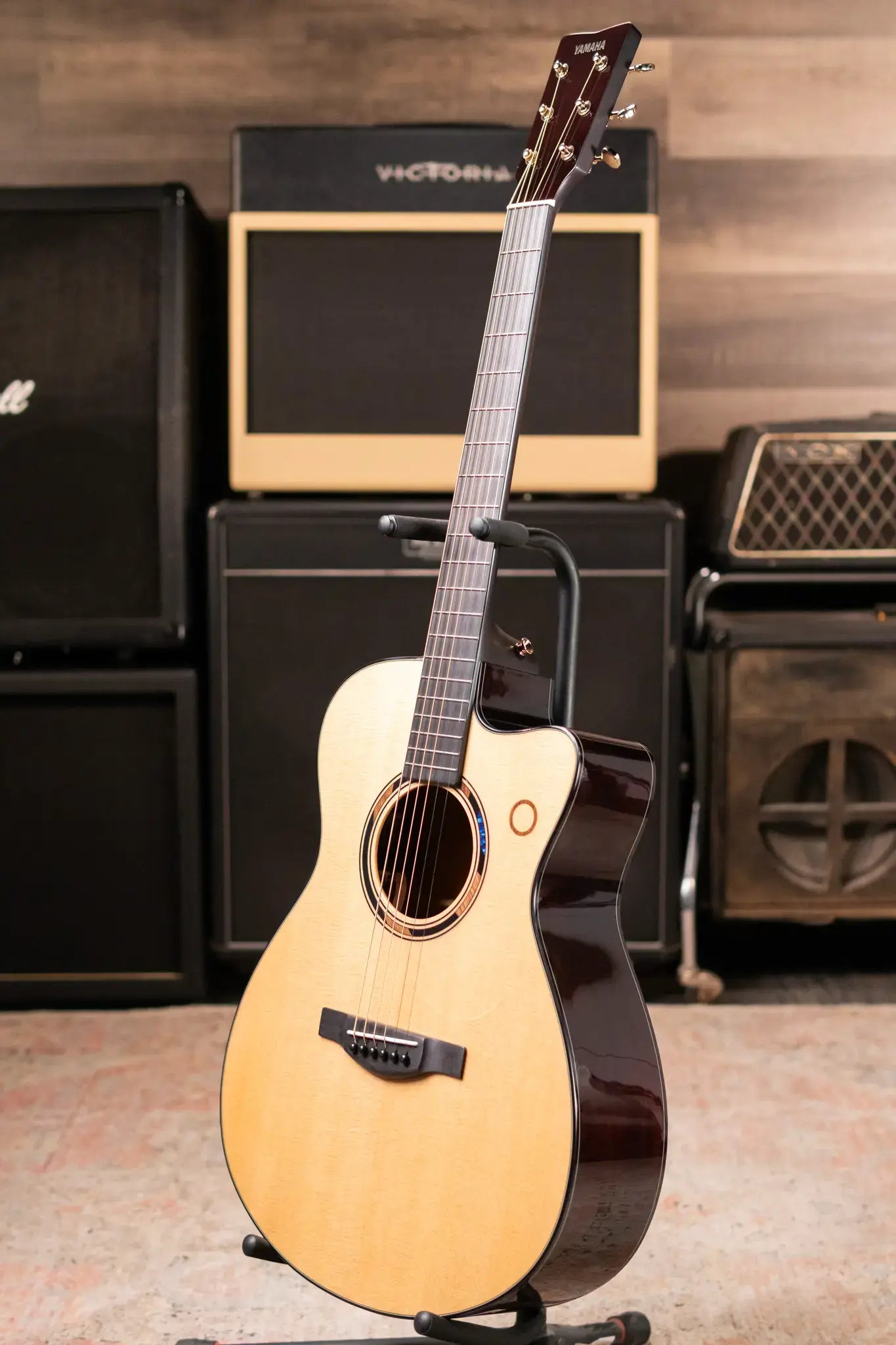 Yamaha TAS3 Concert Acoustic/Electric Guitar - Natural with Softshell Case