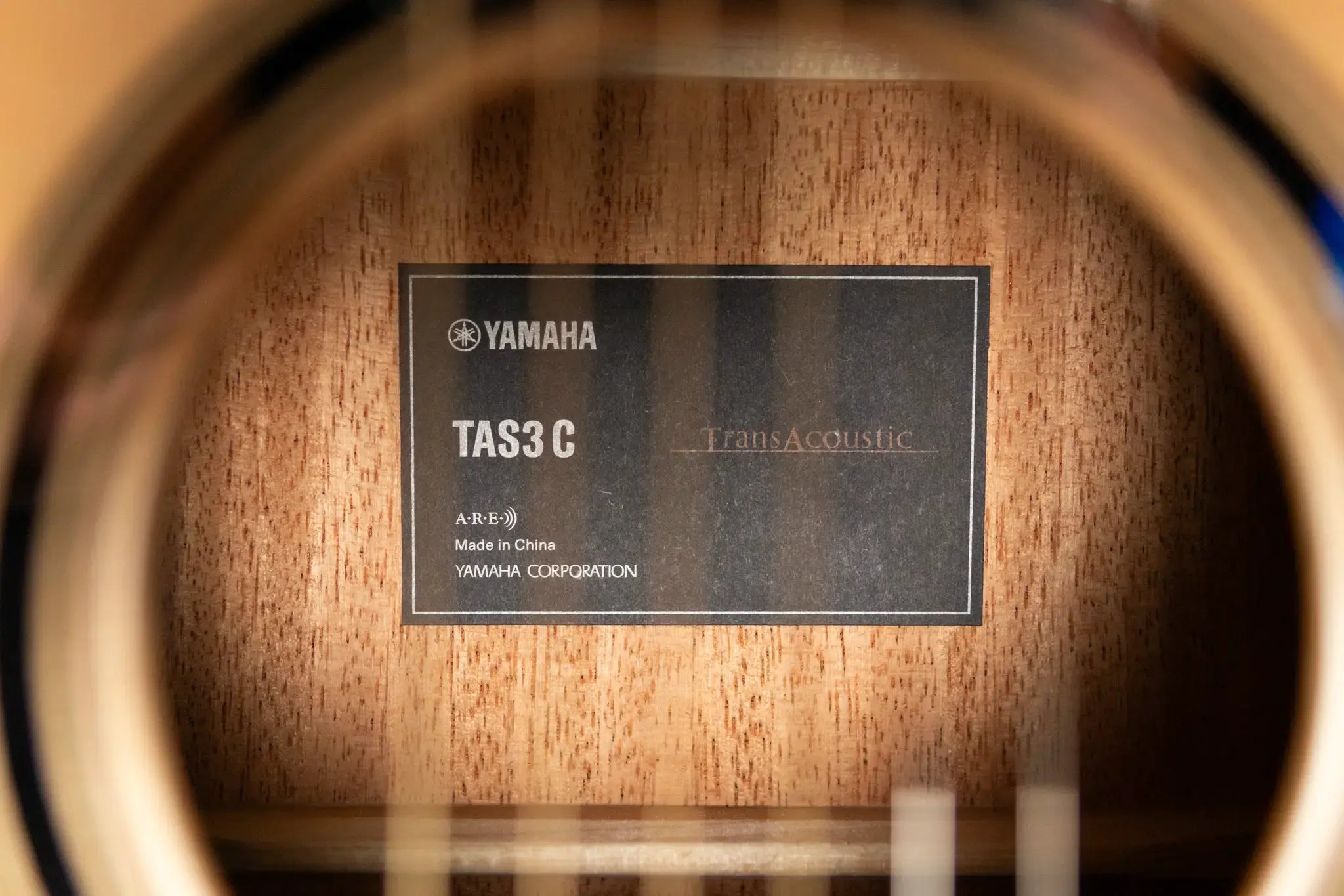 Yamaha TAS3 Concert Acoustic/Electric Guitar - Natural with Softshell Case