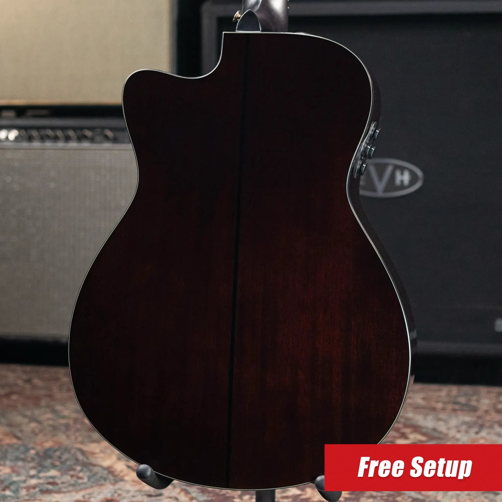 Yamaha TAS3 Concert Acoustic/Electric Guitar - Sand Burst with Softshell Case