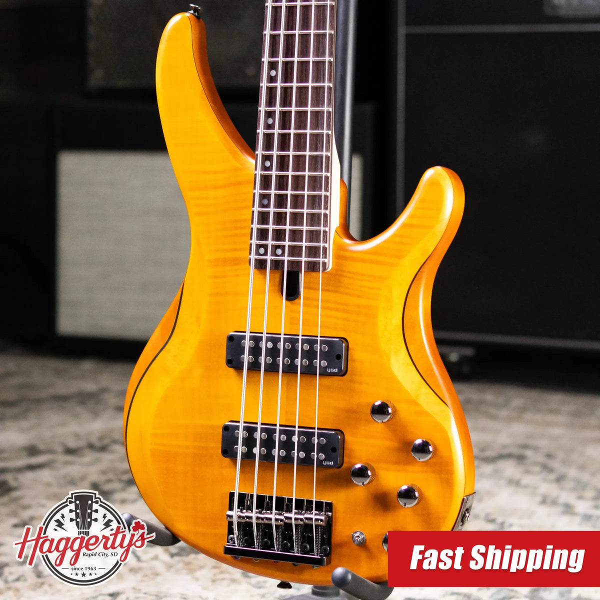 Yamaha TRBX605FM MA 5-String Bass - Matte Amber