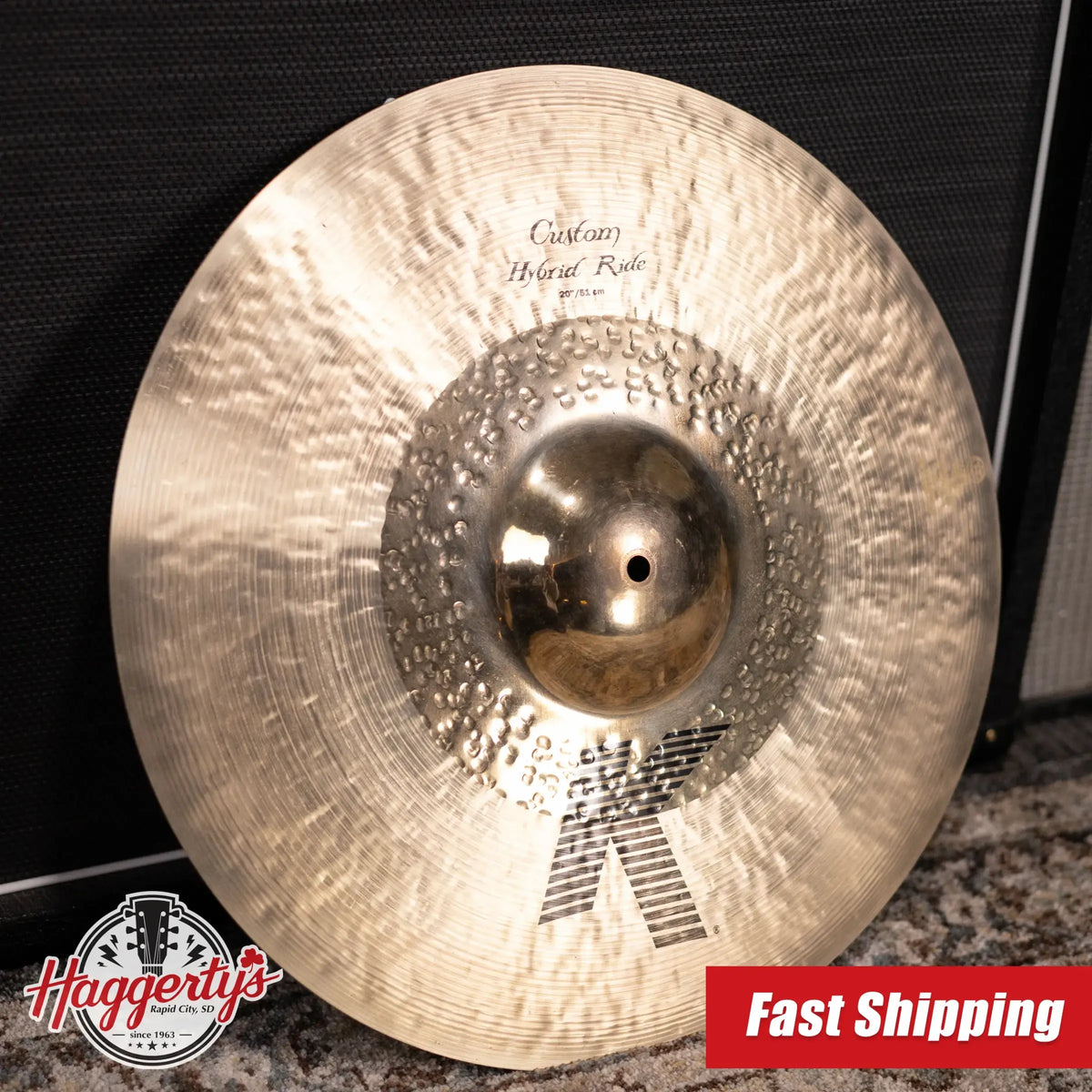 Zildjian 20" K Custom Hybrid Ride Cymbal - Used