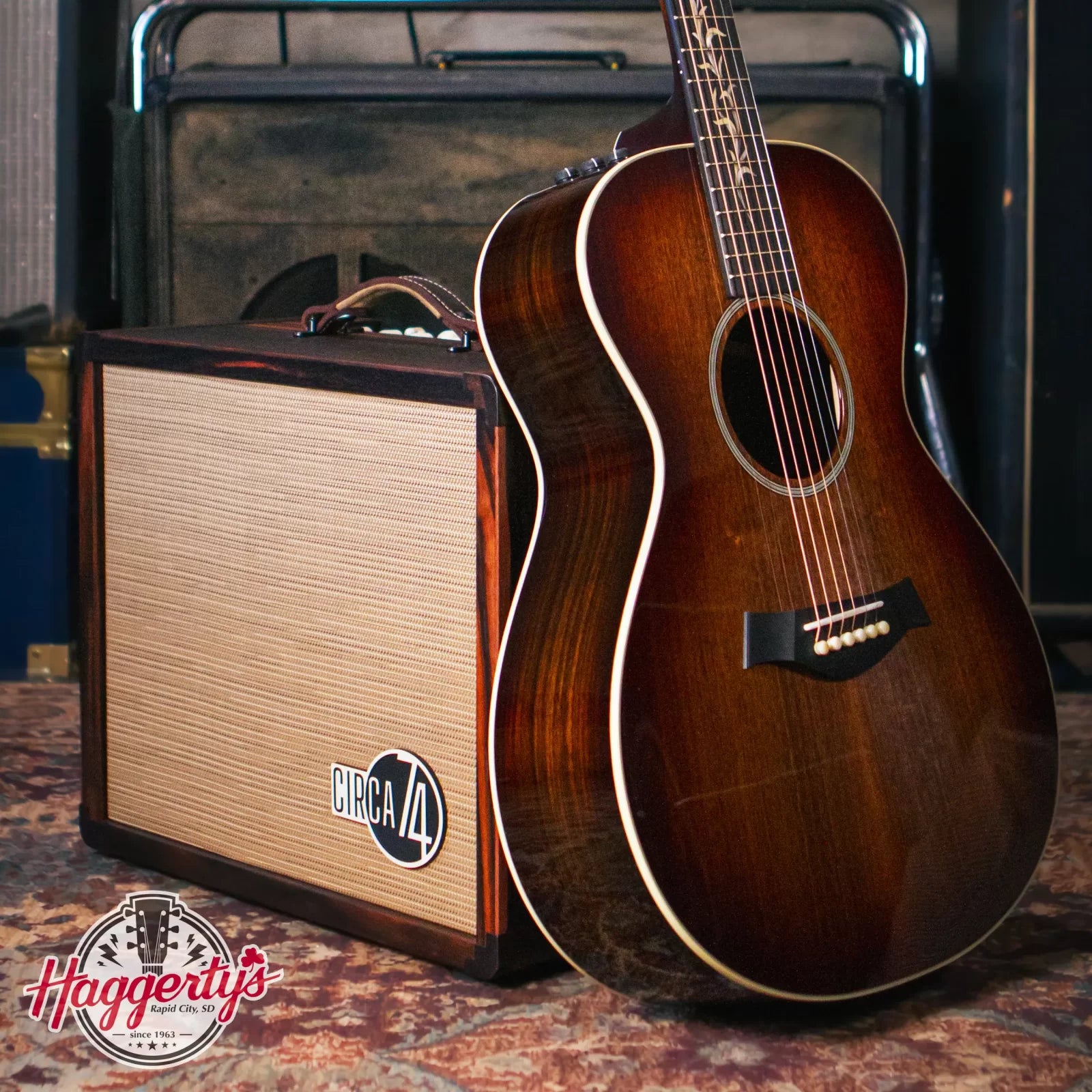 Taylor ‘23 Catch Custom C22e #25 Grand Concert Acoustic/Electric Guitar & Circa 74 Amplifier Combo
