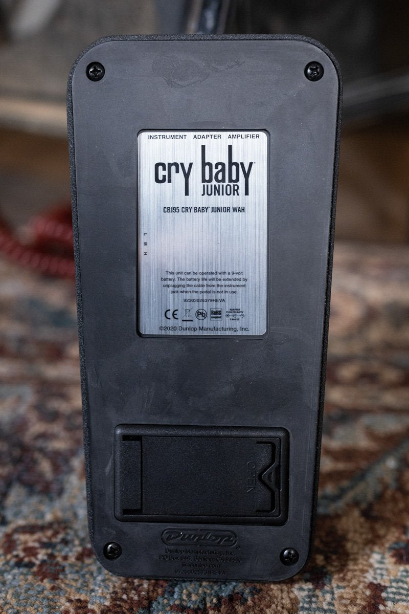 dunlop cbj95 black cry baby junior wah haggertys 6