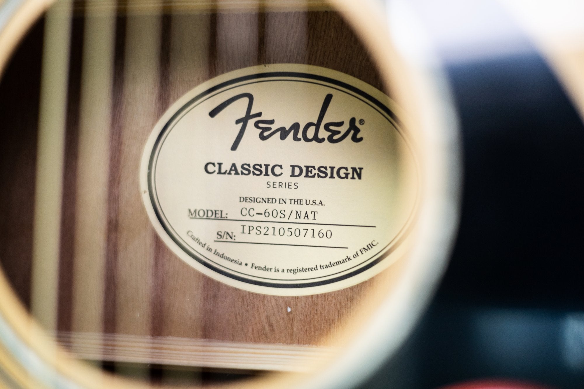 Fender CC-60S Solid Top Concert Acoustic Guitar Natural