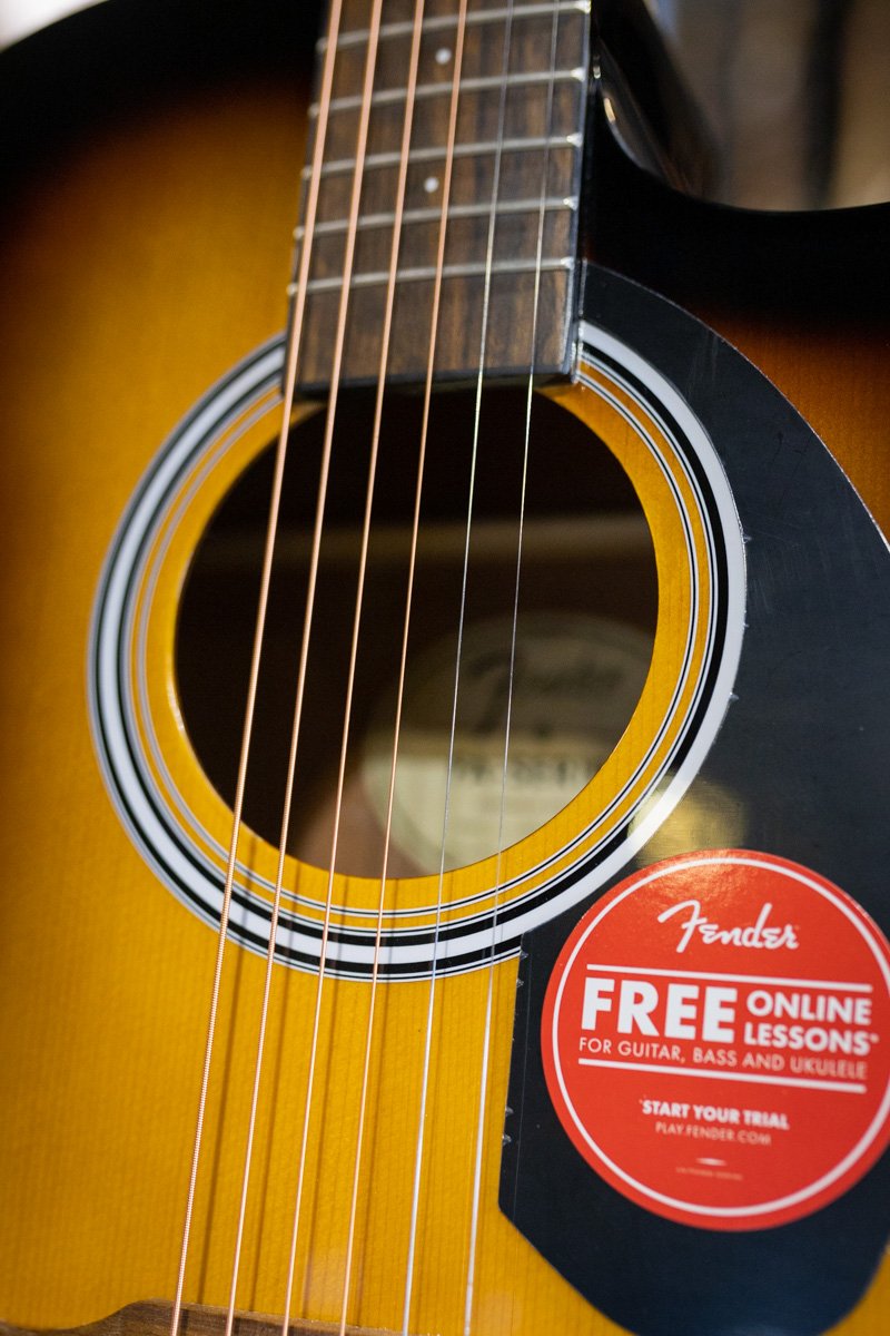 Fender FA-125ce Dreadnought Acoustic Guitar - Sunburst