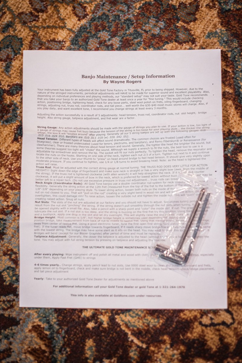 Gold Tone AC-6+ Acoustic Composite Banjitar with Pickup and Gig Bag