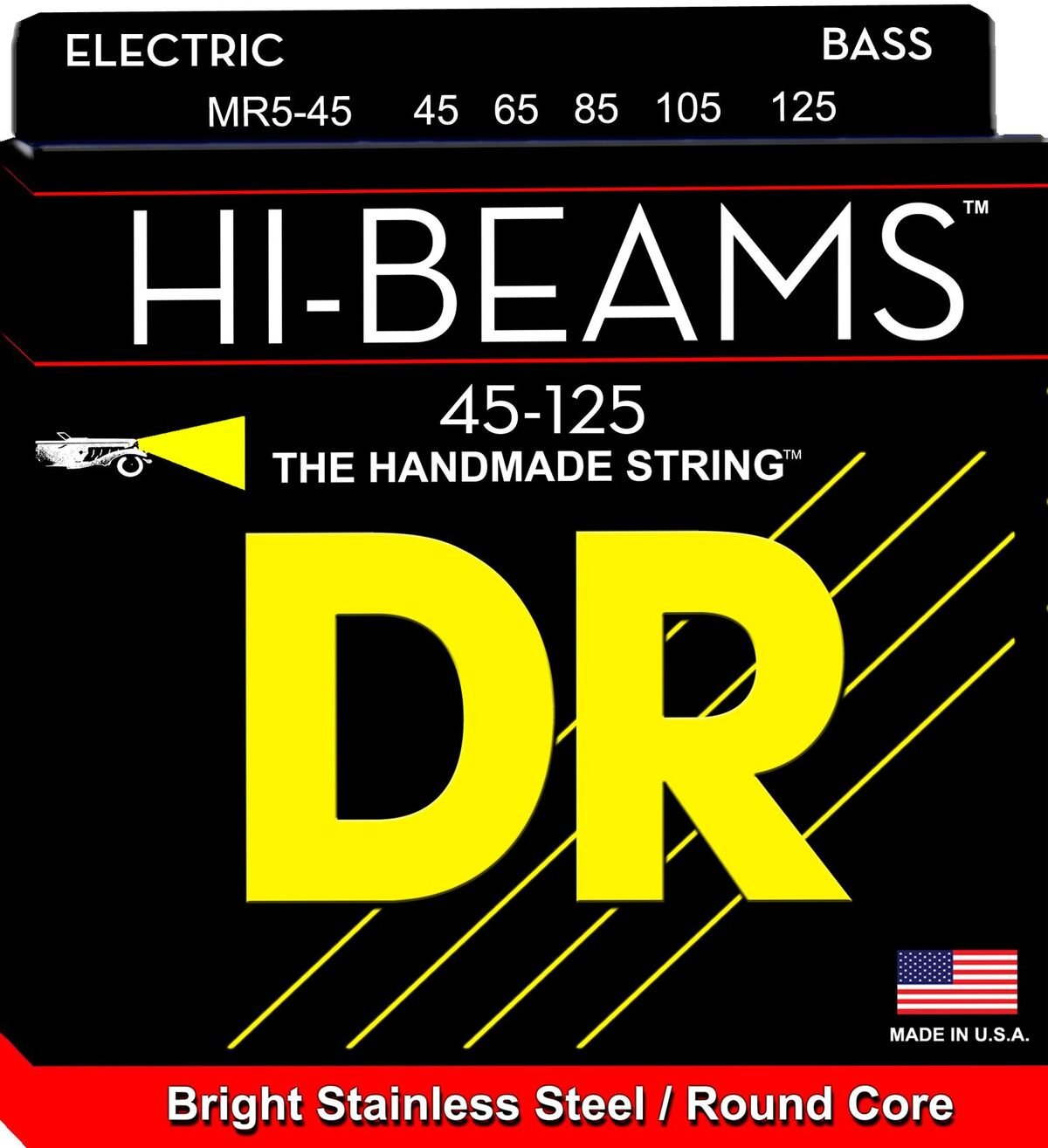 DR Strings MR545 Hi Beam 5-String Bass Strings 45-125