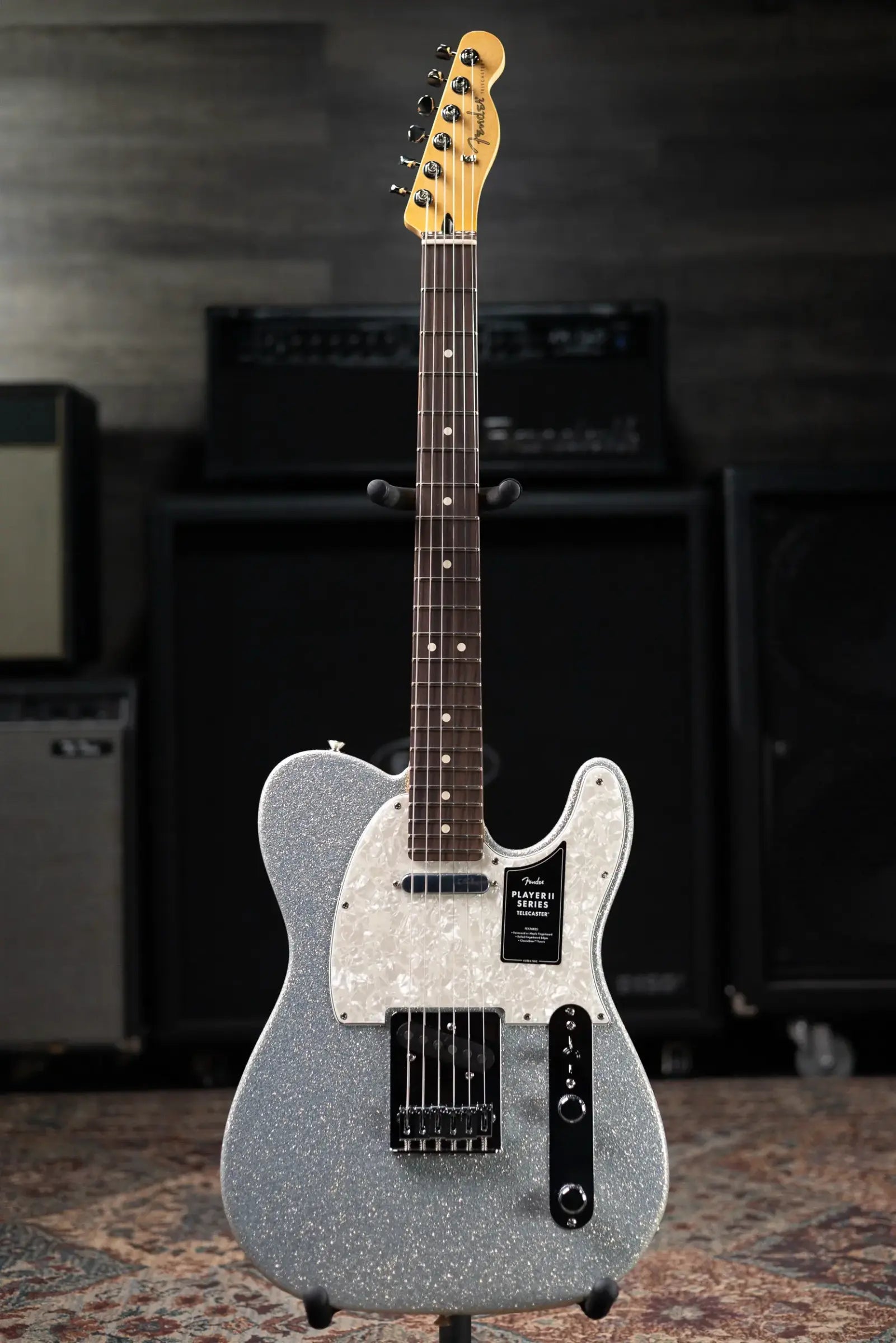 Fender 75th Anniversary Player II Telecaster Electric Guitar - Diamond Dust Sparkle with Gig Bag