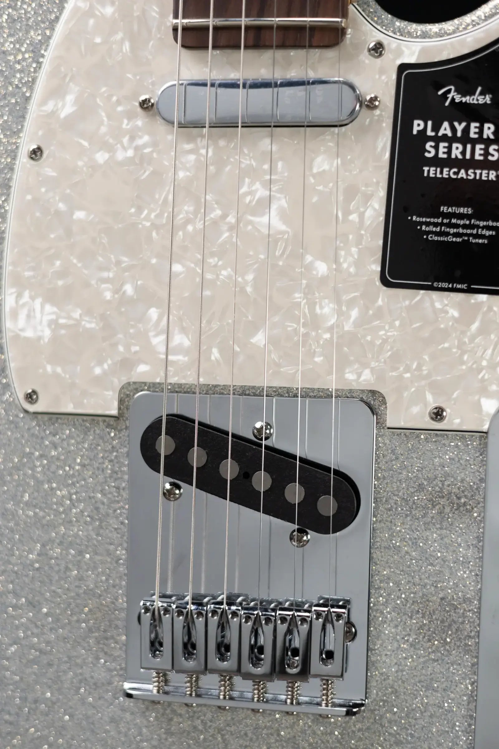 Fender 75th Anniversary Player II Telecaster Electric Guitar - Diamond Dust Sparkle with Gig Bag
