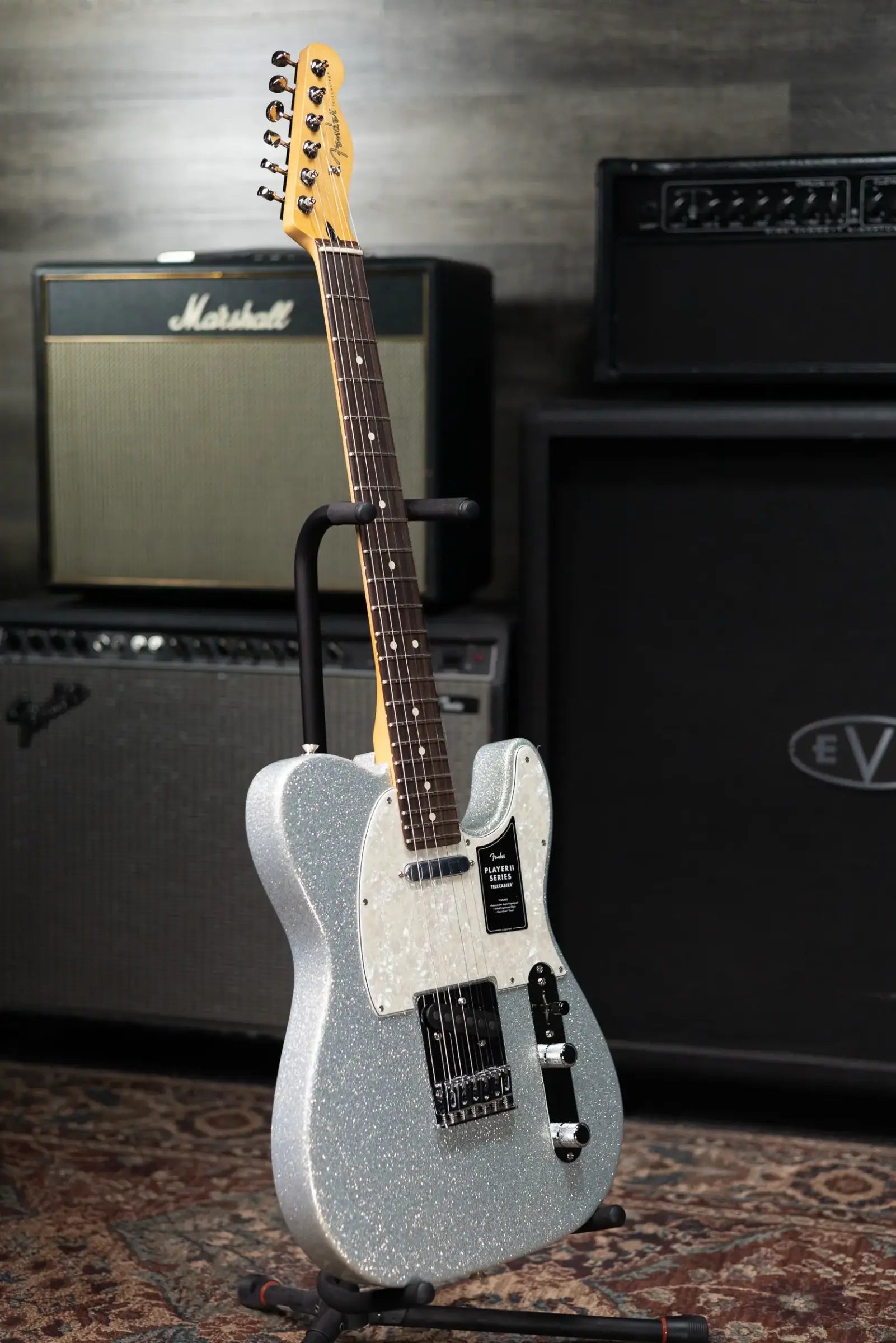 Fender 75th Anniversary Player II Telecaster Electric Guitar - Diamond Dust Sparkle with Gig Bag