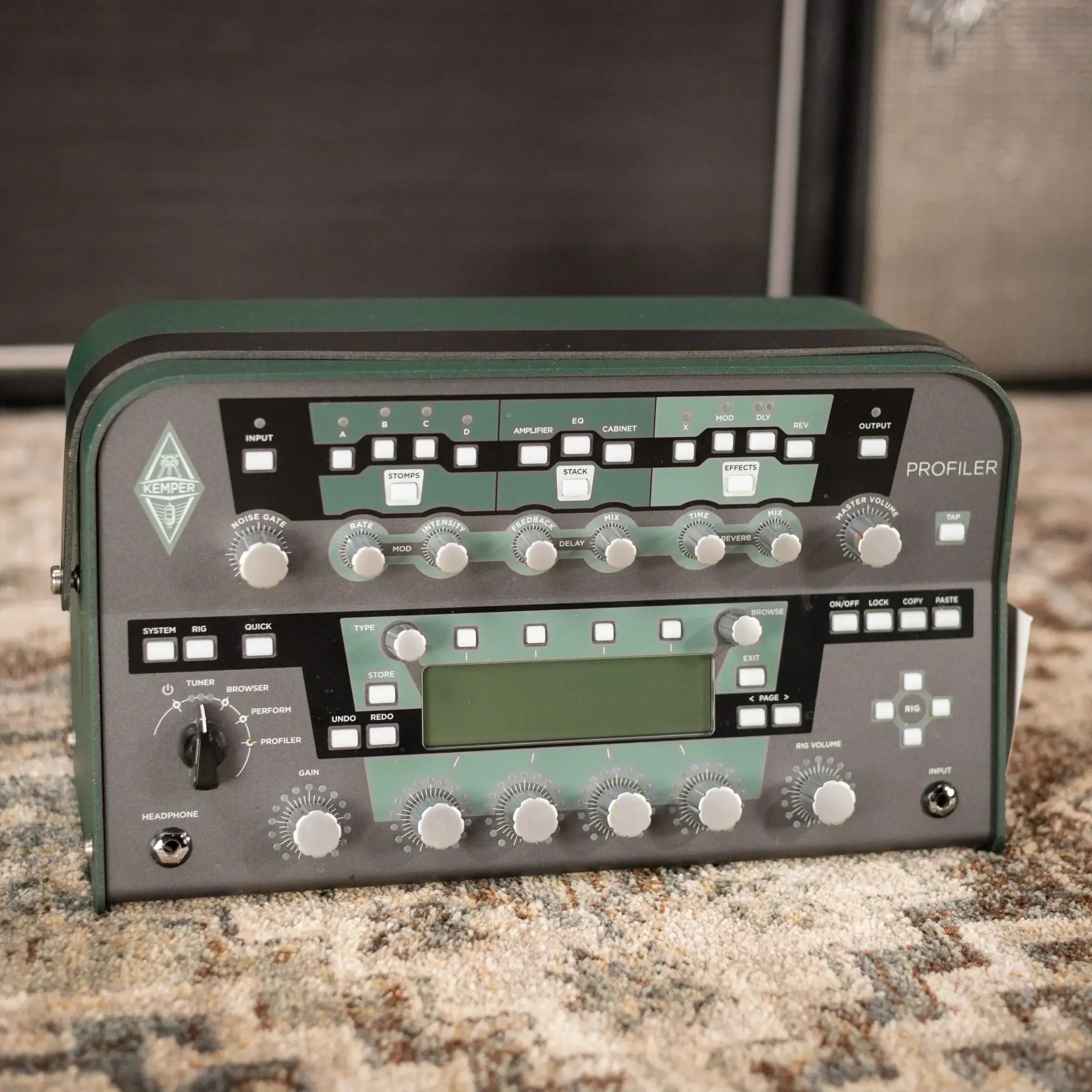 Kemper Amps Profiler Head Unit with Foot Controller and Tour Case - Green - Used