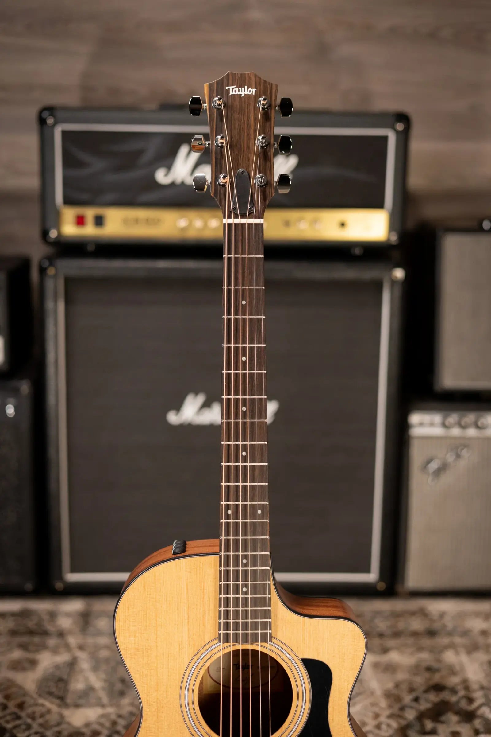 Taylor 112ce Grand Concert Acoustic/Electric Guitar - Sapele with Gig Bag - Factory Demo
