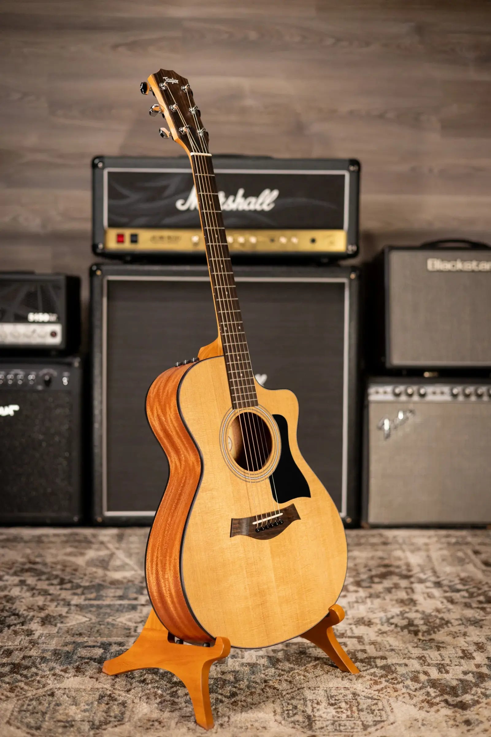 Taylor 112ce Grand Concert Acoustic/Electric Guitar - Sapele with Gig Bag - Factory Demo