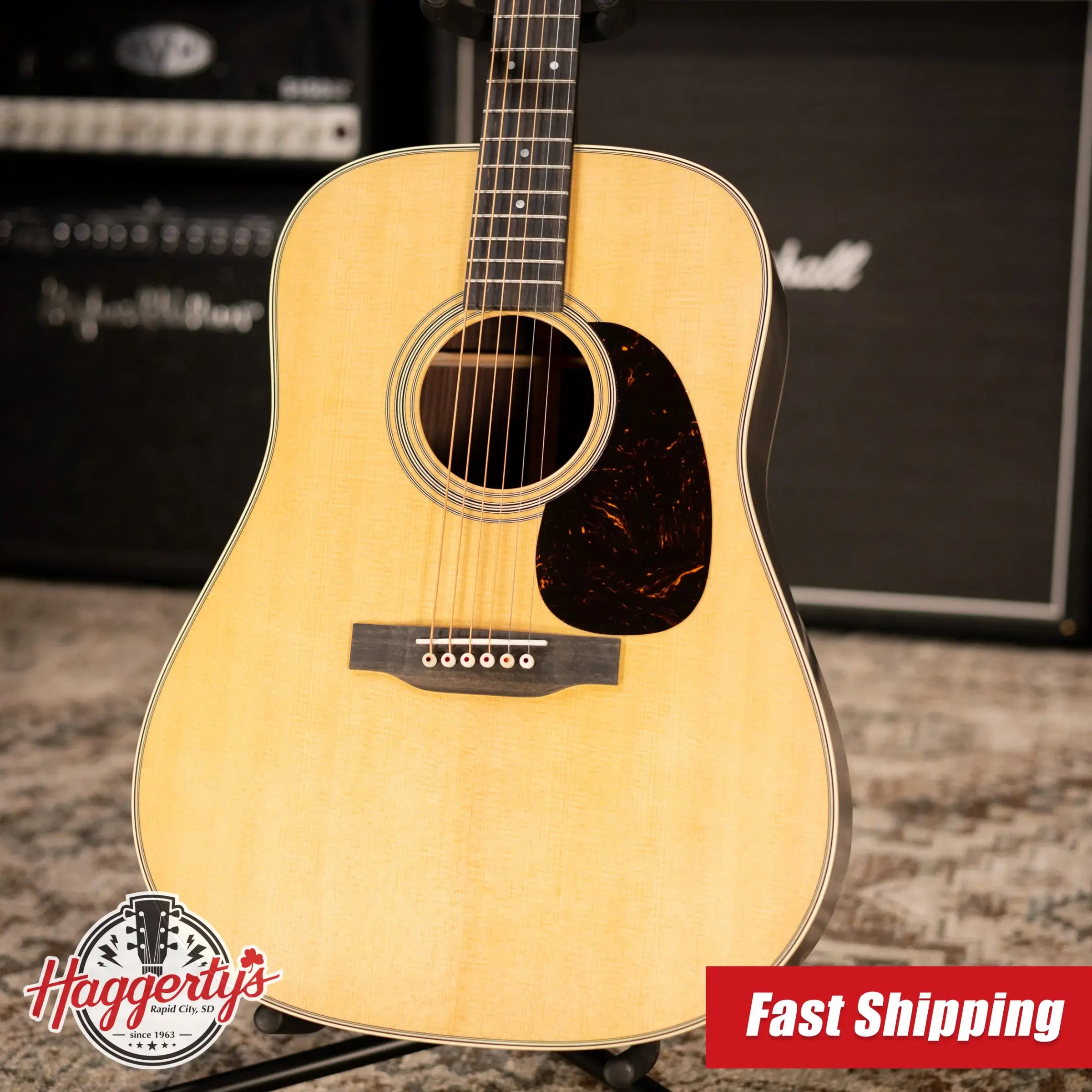 Martin D-28 Satin Dreadnought Acoustic Guitar with Hardshell Case