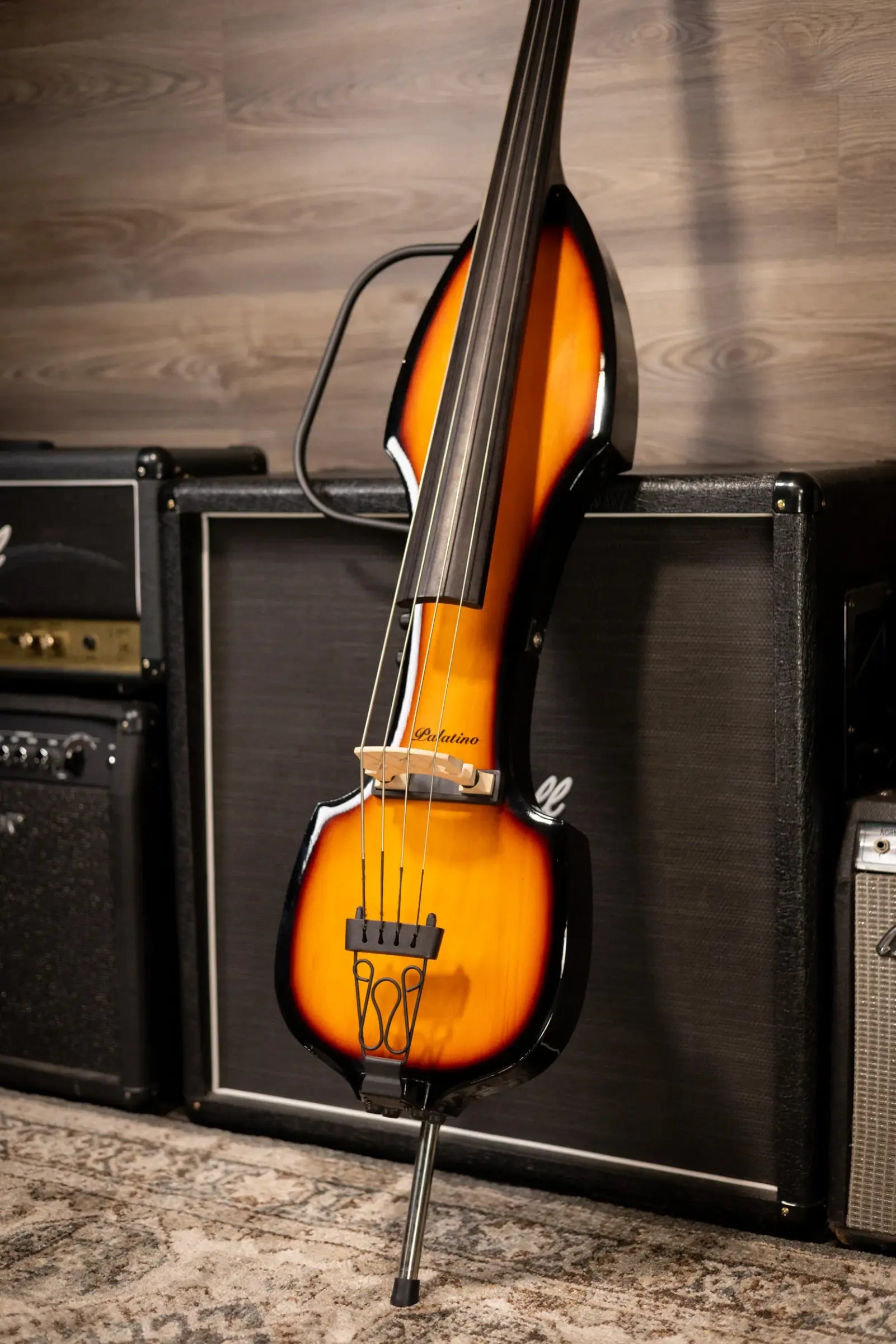 Palatino VE-500 Electric Upright Bass - Sunburst with Gig Bag - Used