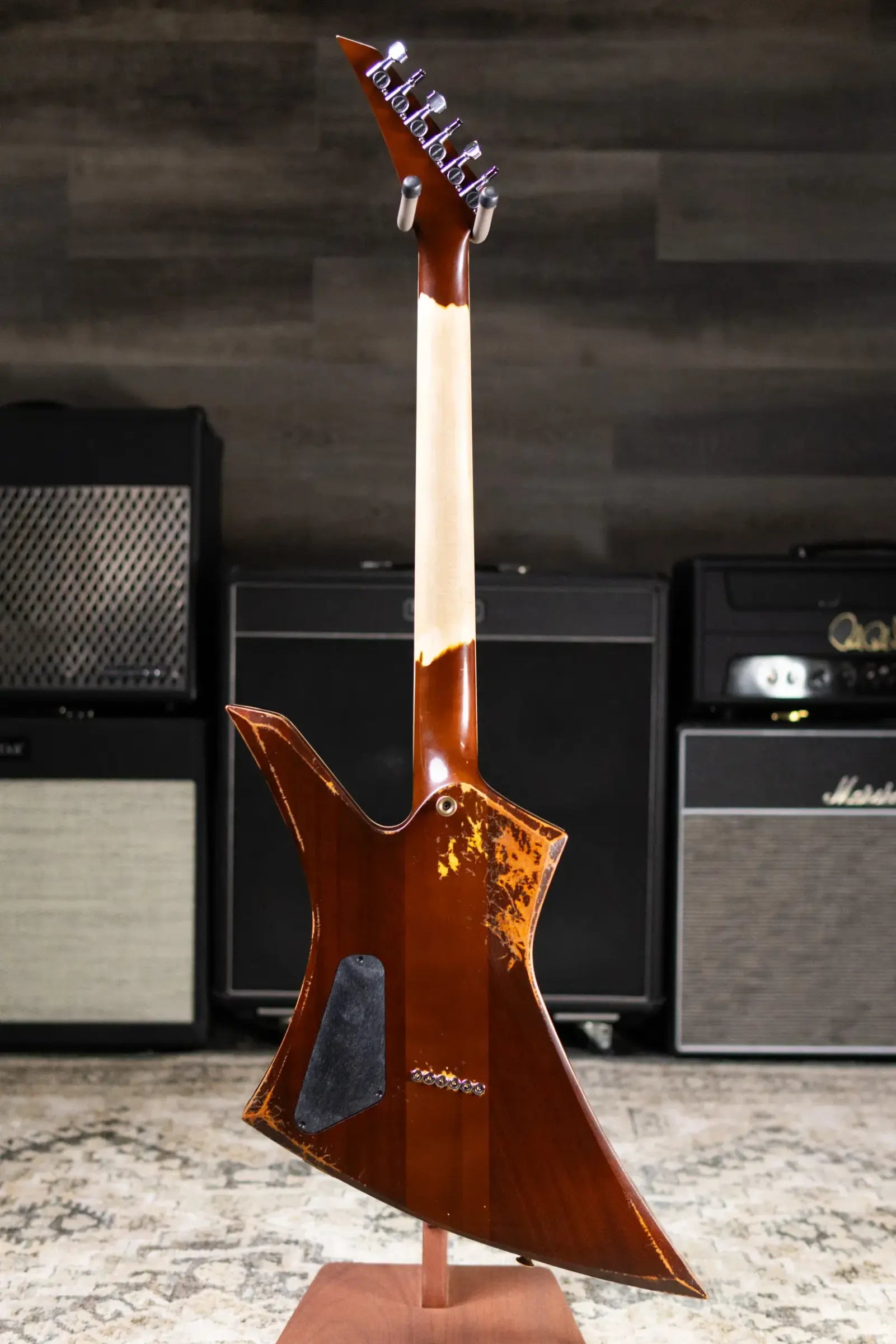 Jackson Custom Shop USA Special Edition Kelly Electric Guitar - Nitro-Relic Tour Gold Top with Hardshell Case