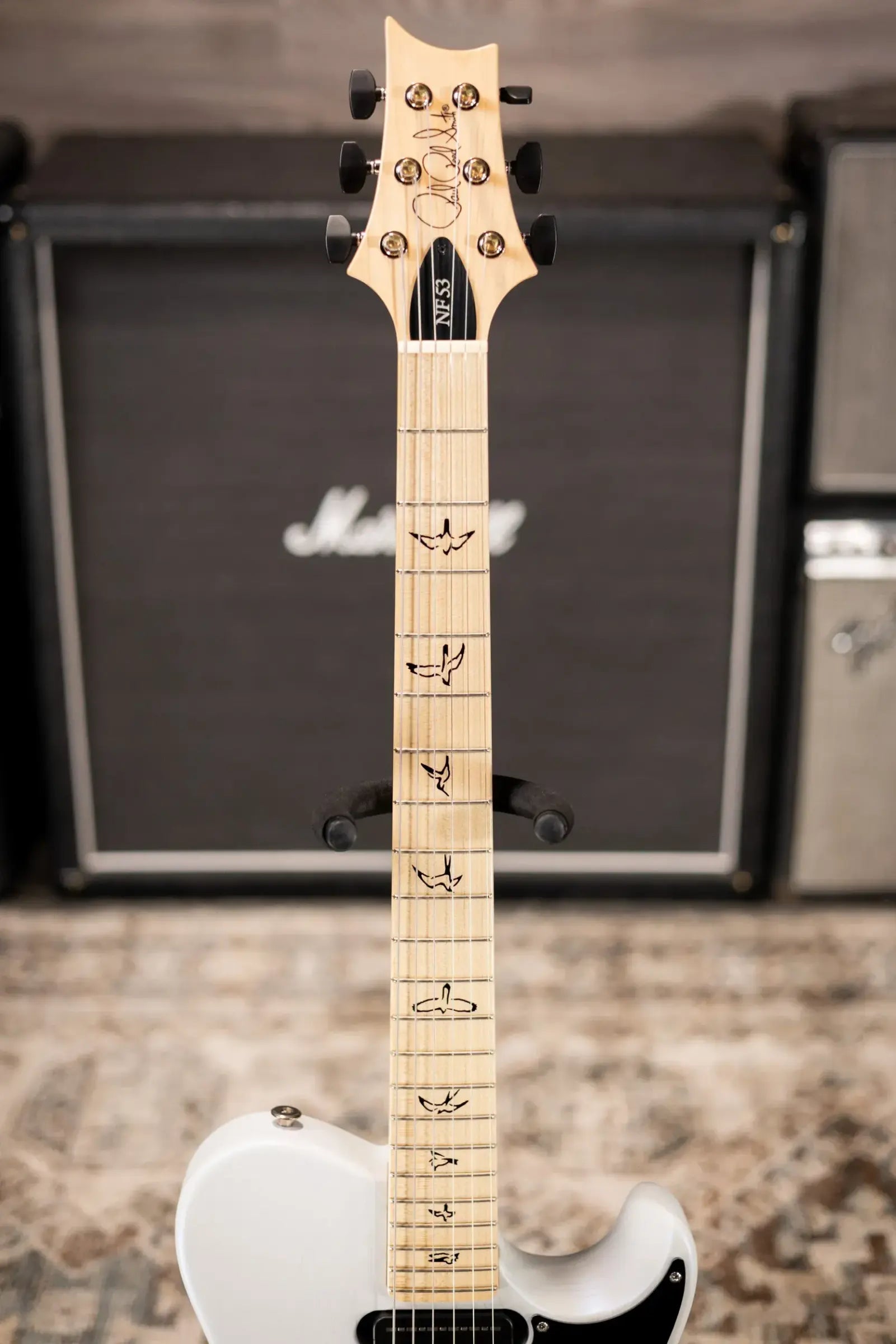 PRS NF 53 Satin Electric Guitar - Pearl White with Gig Bag