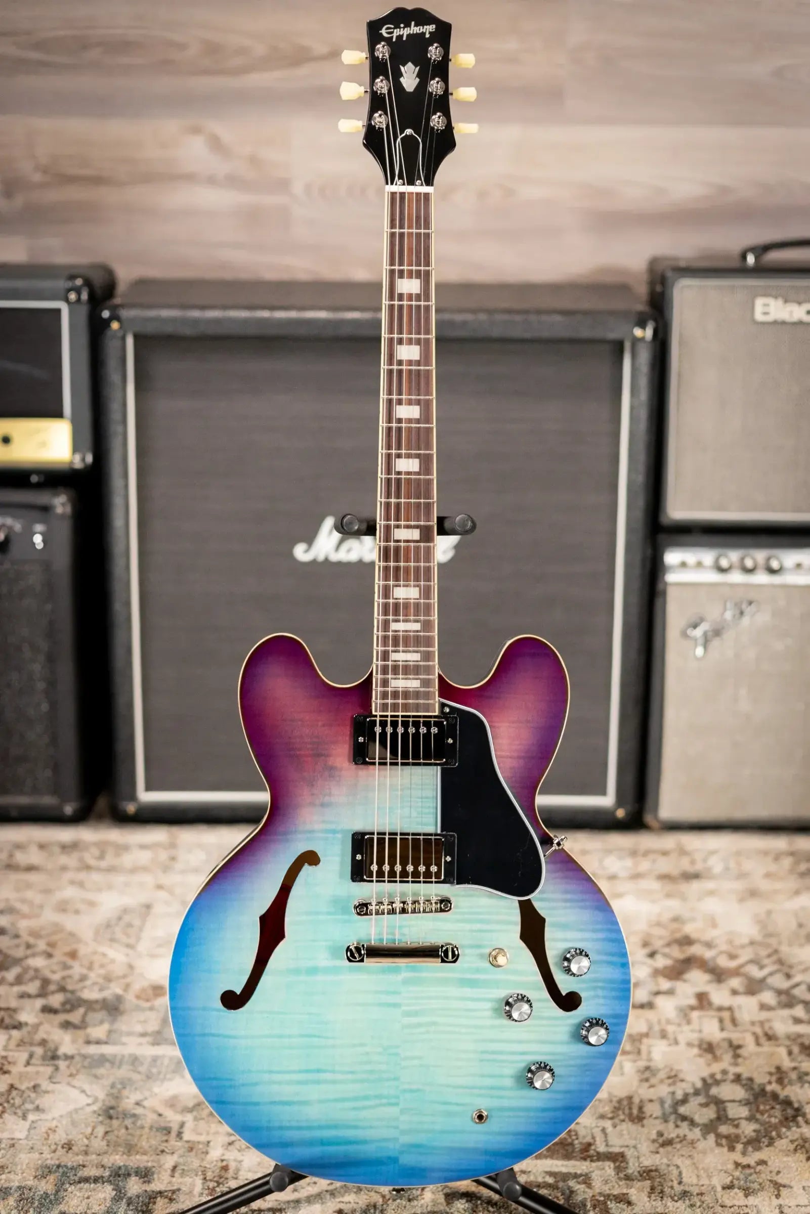 Epiphone ES-335 Figured Semi-hollow Electric Guitar - Blueberry Burst