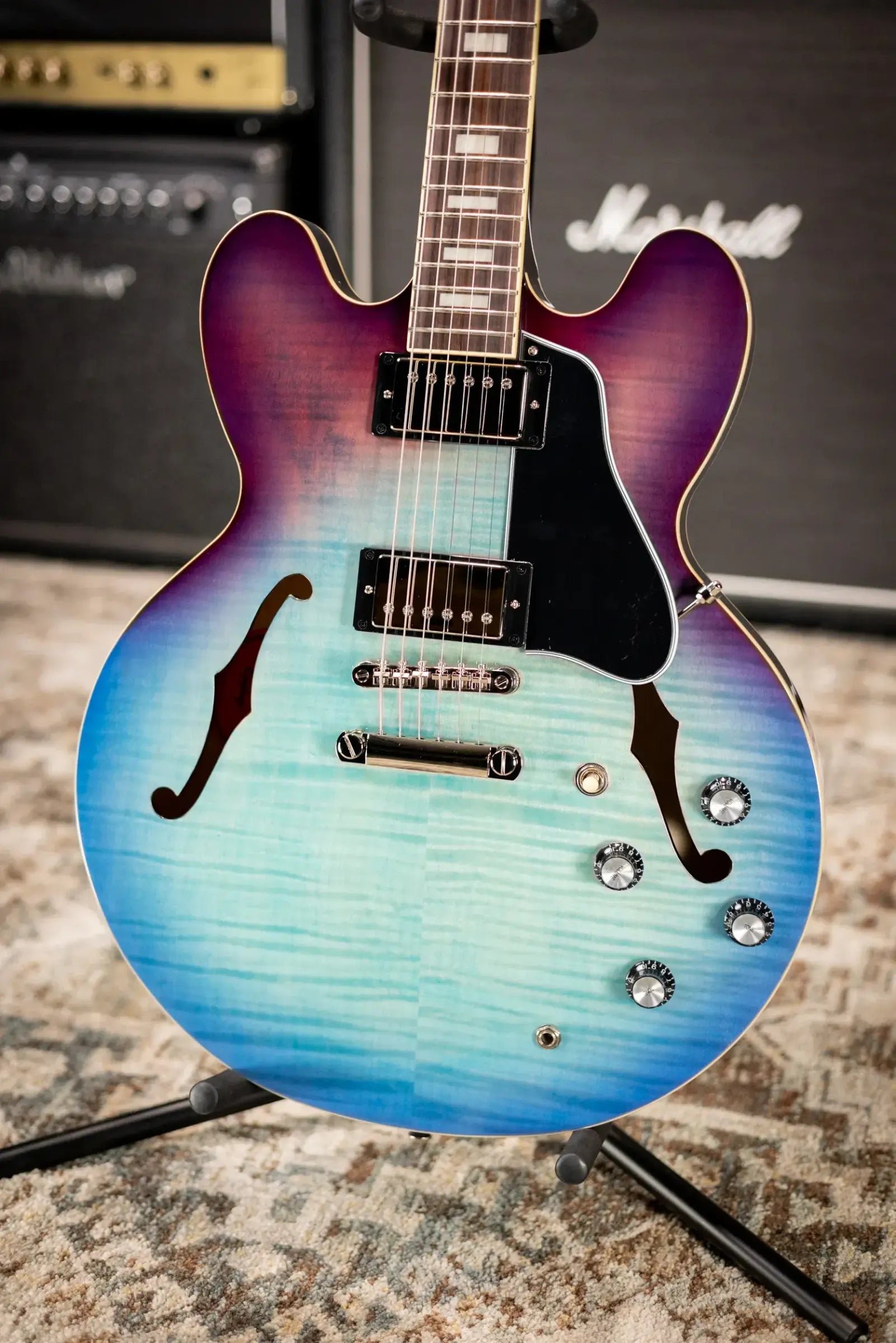 Epiphone ES-335 Figured Semi-hollow Electric Guitar - Blueberry Burst
