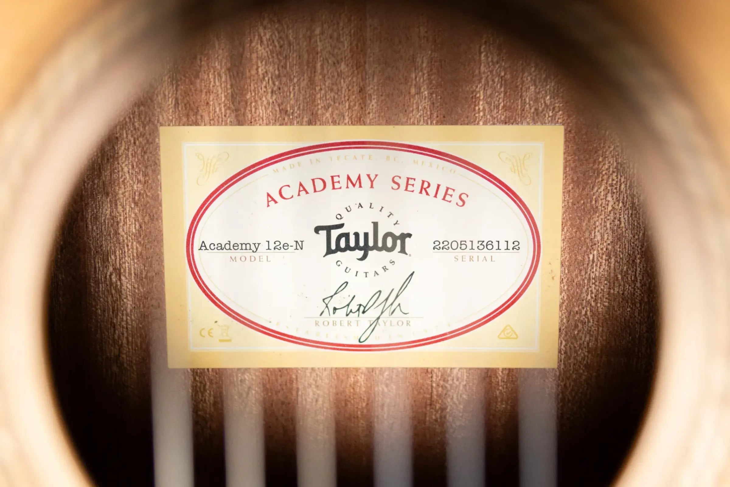 Taylor Academy 12e-N Nylon Grand Concert Acoustic/Electric Guitar with Gig Bag