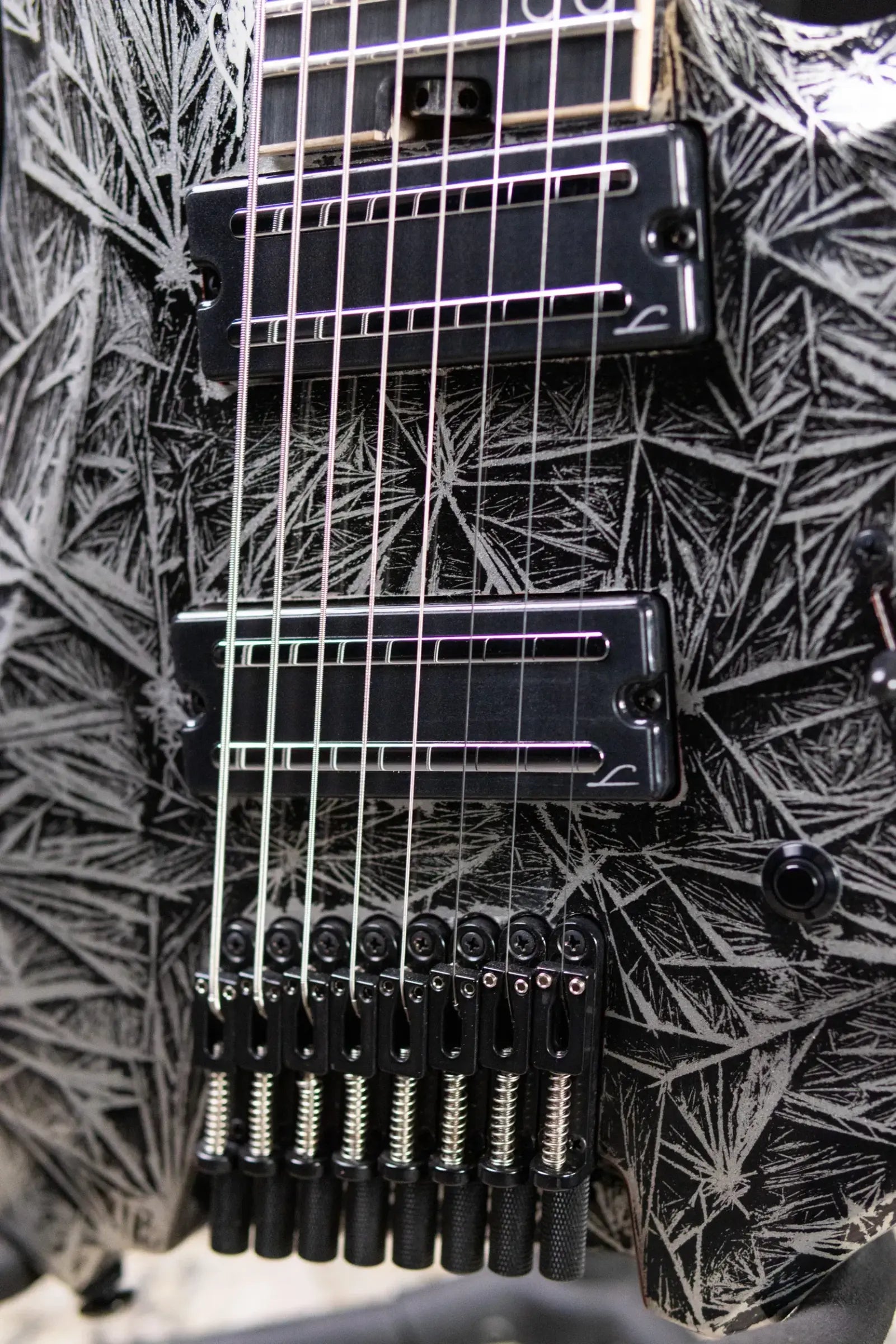 Legator R8F Revenant Bolt-On 8-String Multi-Scale Electric Guitar - Gloss Black Ice