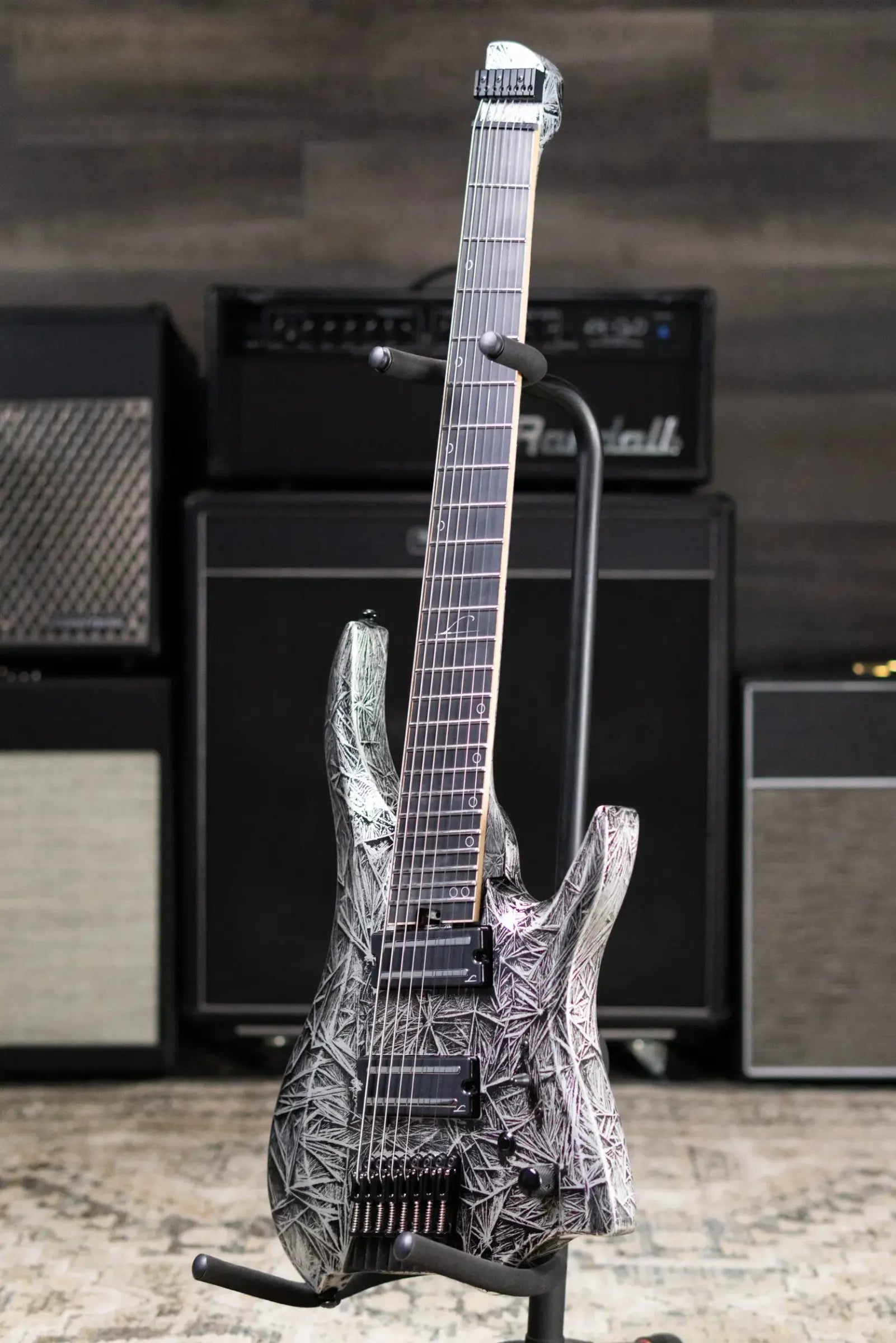 Legator R8F Revenant Bolt-On 8-String Multi-Scale Electric Guitar - Gloss Black Ice