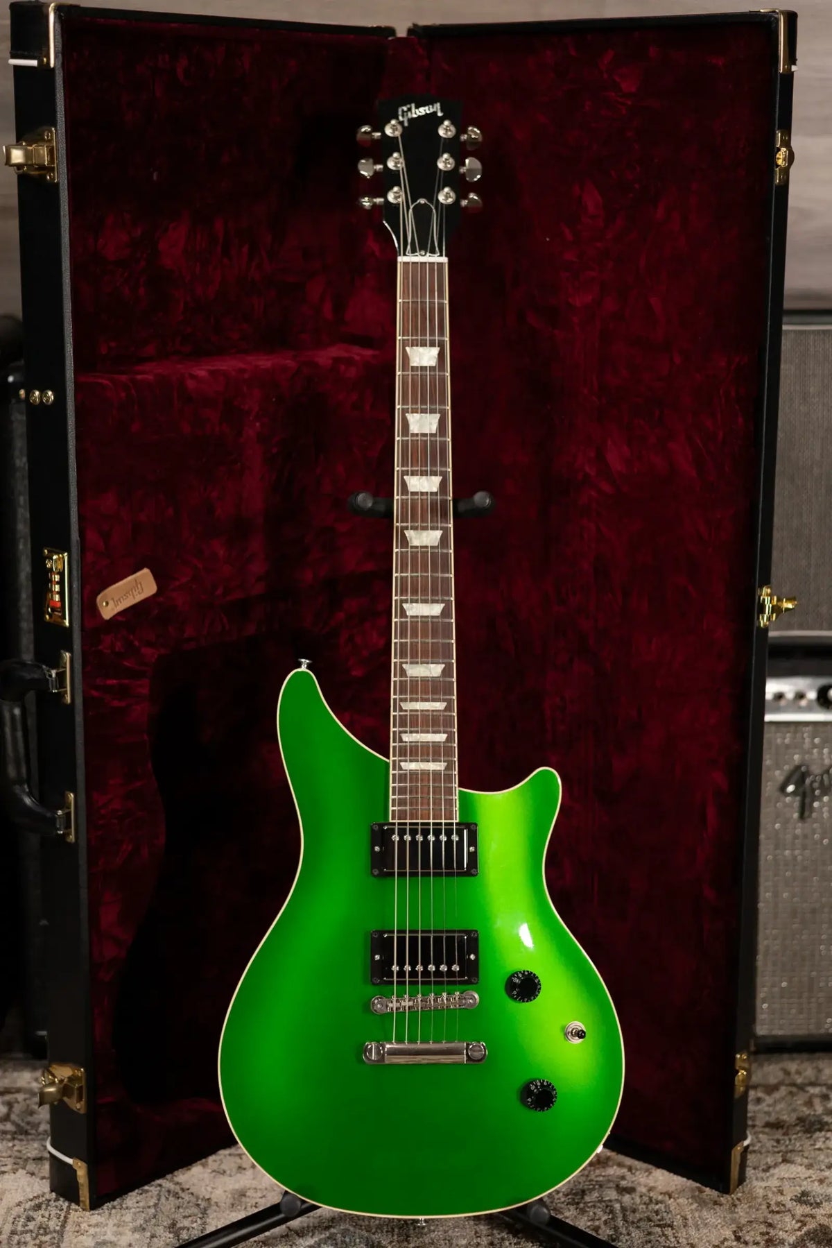 Gibson Custom Shop (1 of 150) Modern Double Cut Standard Electric Guitar - Metallic Alien Green with Hardshell Case - Used