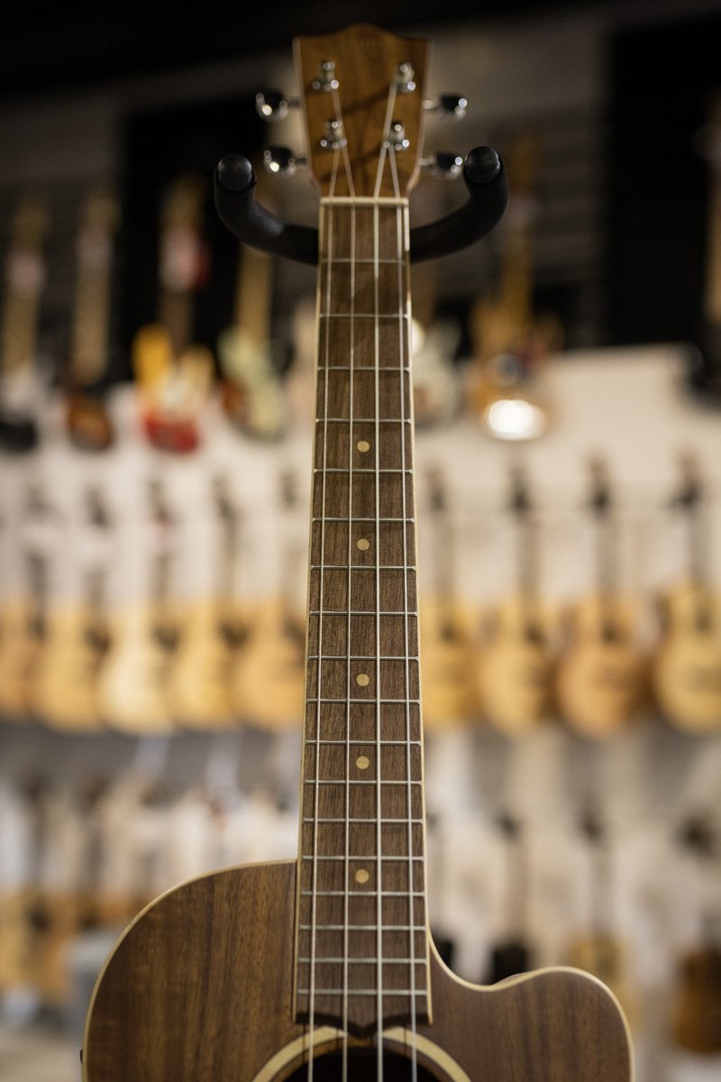 Lanikai ACST-CEB Acacia Solid Top Baritone Ukulele - Cutaway with Fishman Electronics