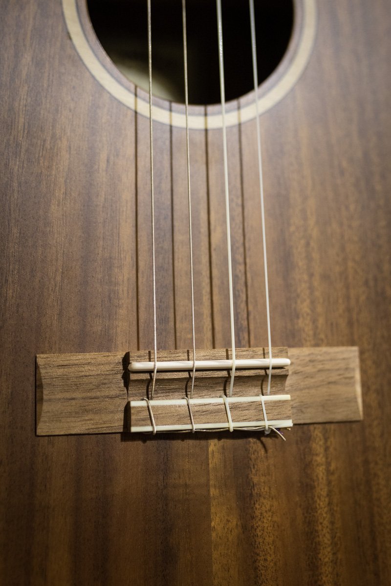 Lanikai ACST-CEB Acacia Solid Top Baritone Ukulele - Cutaway with Fishman Electronics