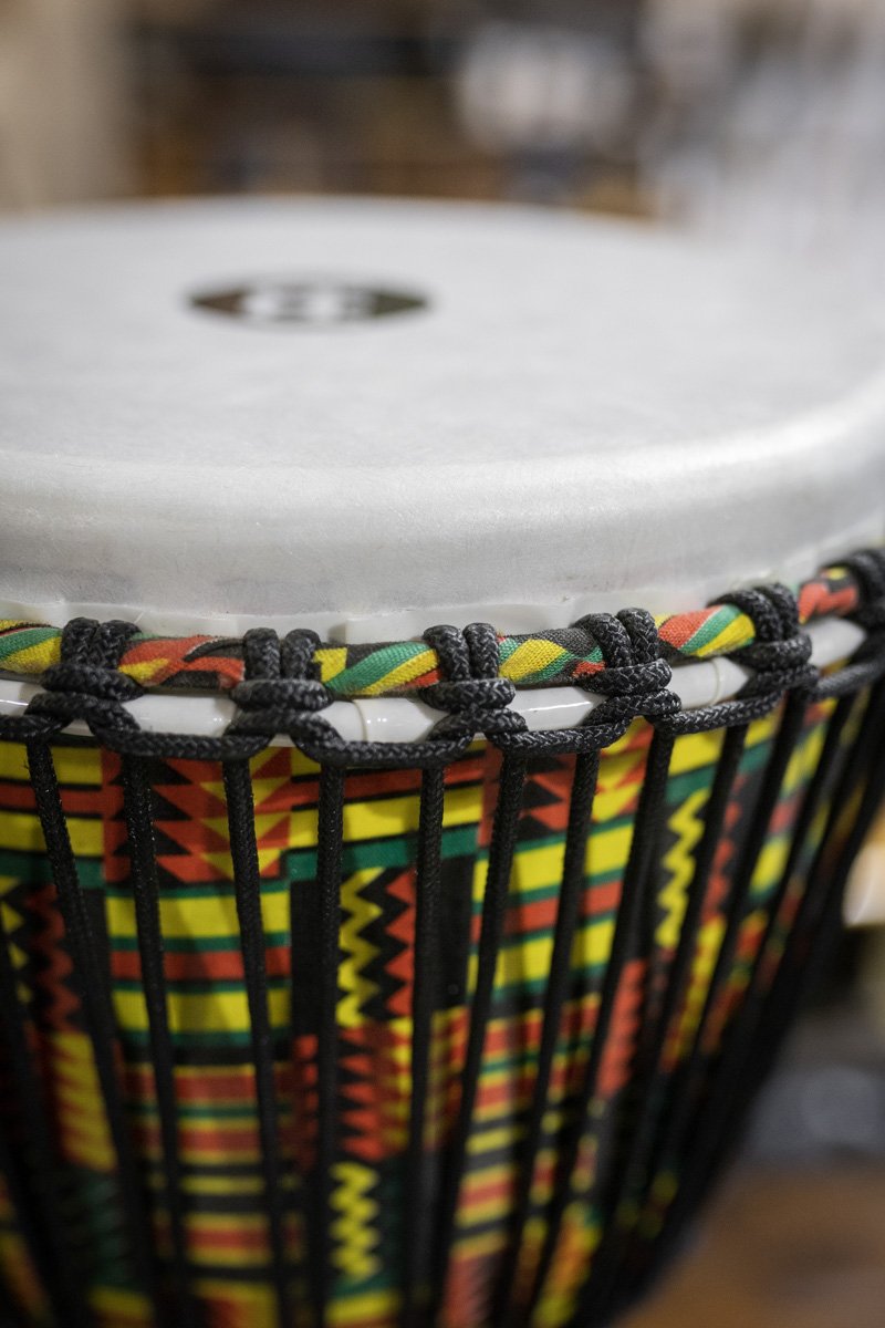 Meinl 12" Rope Tuned Travel Series Djembe, Simbra