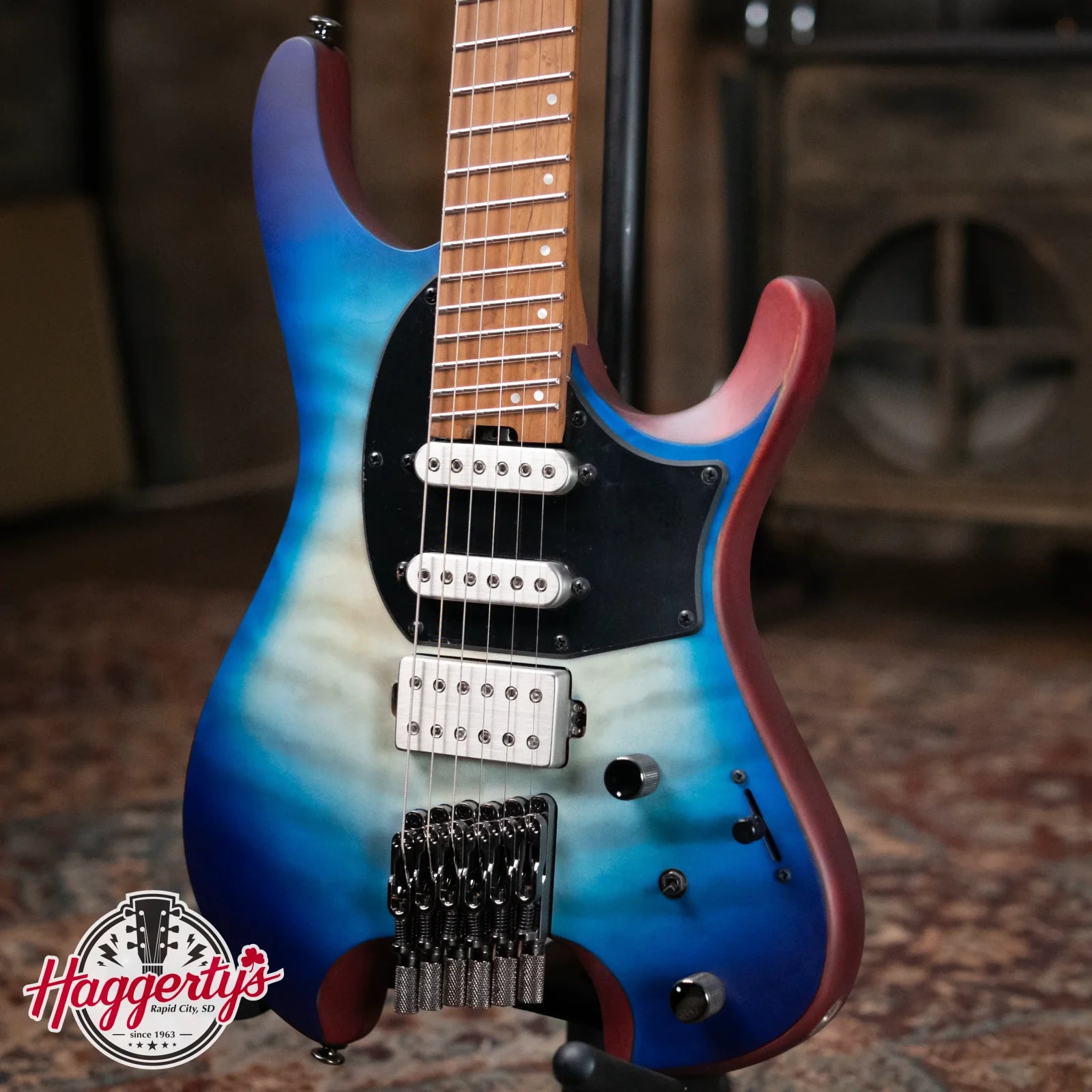 Ibanez QX54QM Electric - Blue Sphere Burst Matte with Gig Bag