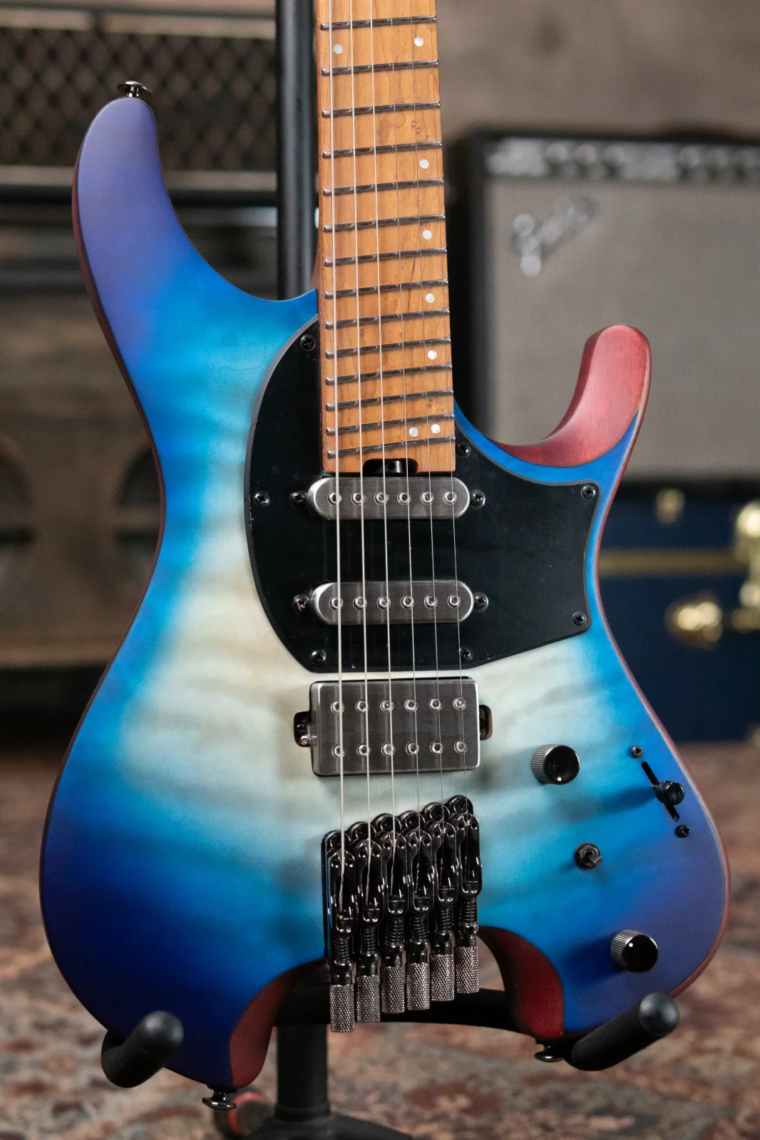 Ibanez QX54QM Electric - Blue Sphere Burst Matte with Gig Bag