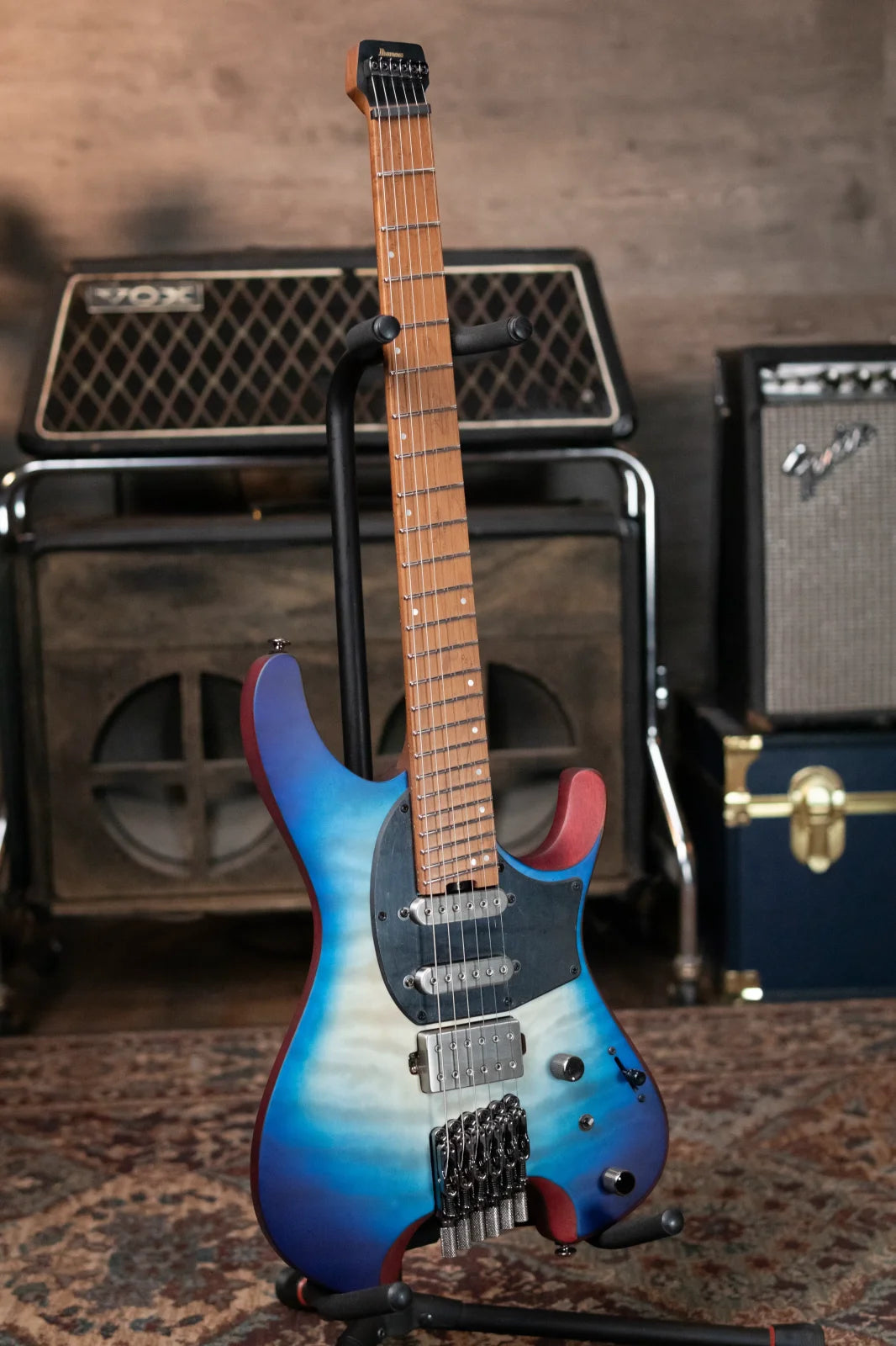 Ibanez QX54QM Electric - Blue Sphere Burst Matte with Gig Bag