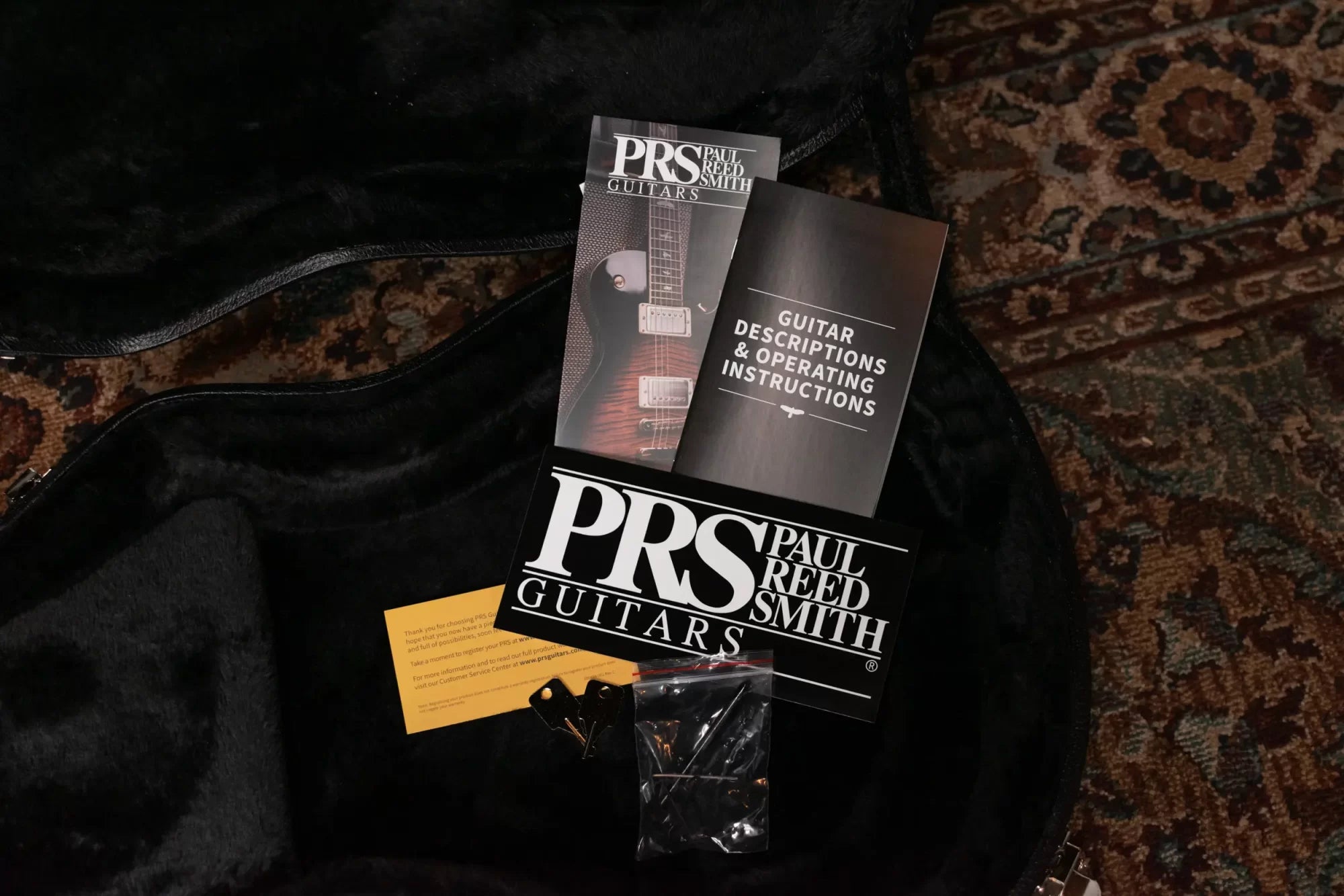 PRS Hollow Body II Piezo 10 Top Electric Guitar - Yellow Tiger Smokeburst with Hardshell Case