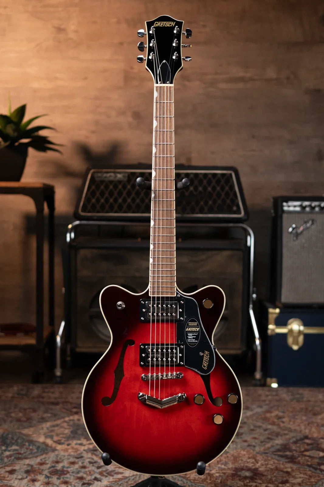 Gretsch G2655 Streamliner Center Block Jr. Double-Cut with Stoptail - Claret Burst