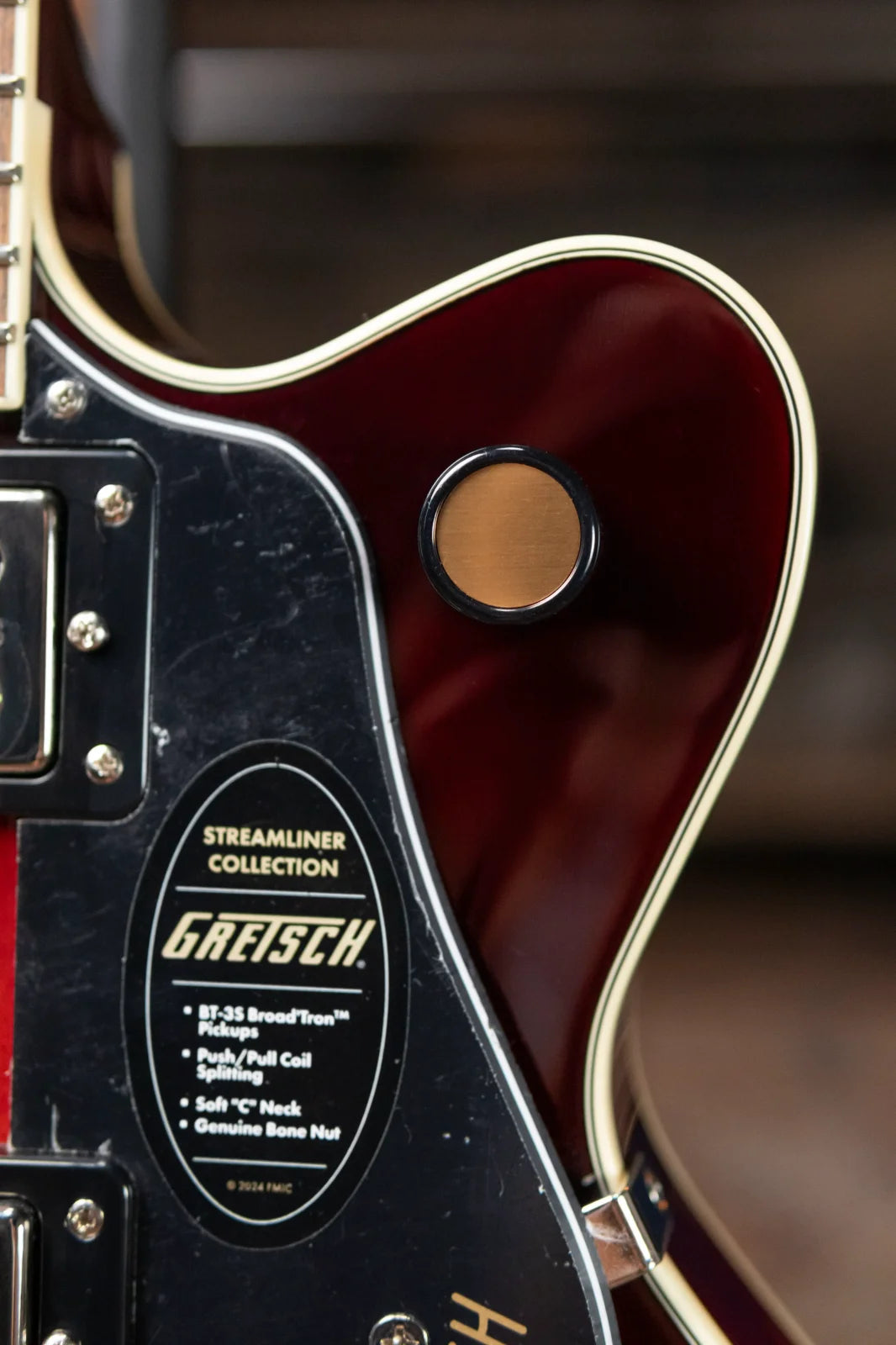 Gretsch G2655 Streamliner Center Block Jr. Double-Cut with Stoptail - Claret Burst