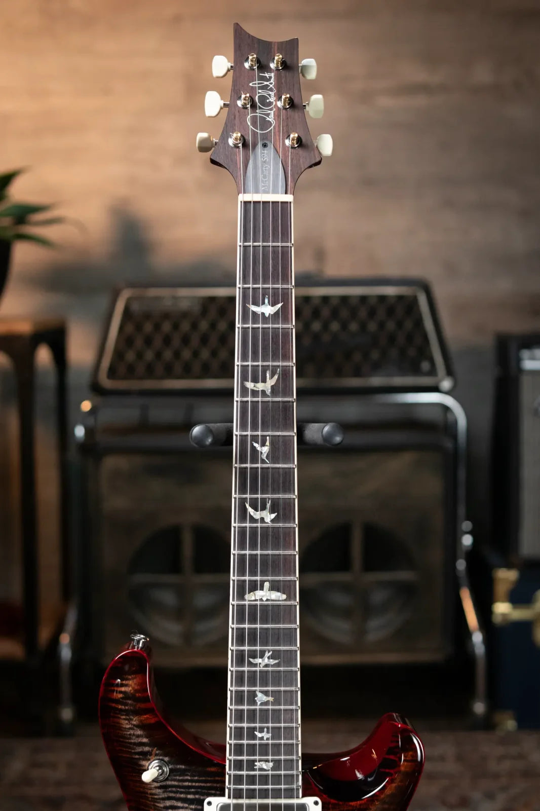 PRS McCarty 594 Hollowbody II - Charcoal Cherry Wrap Burst with Hardshell Case