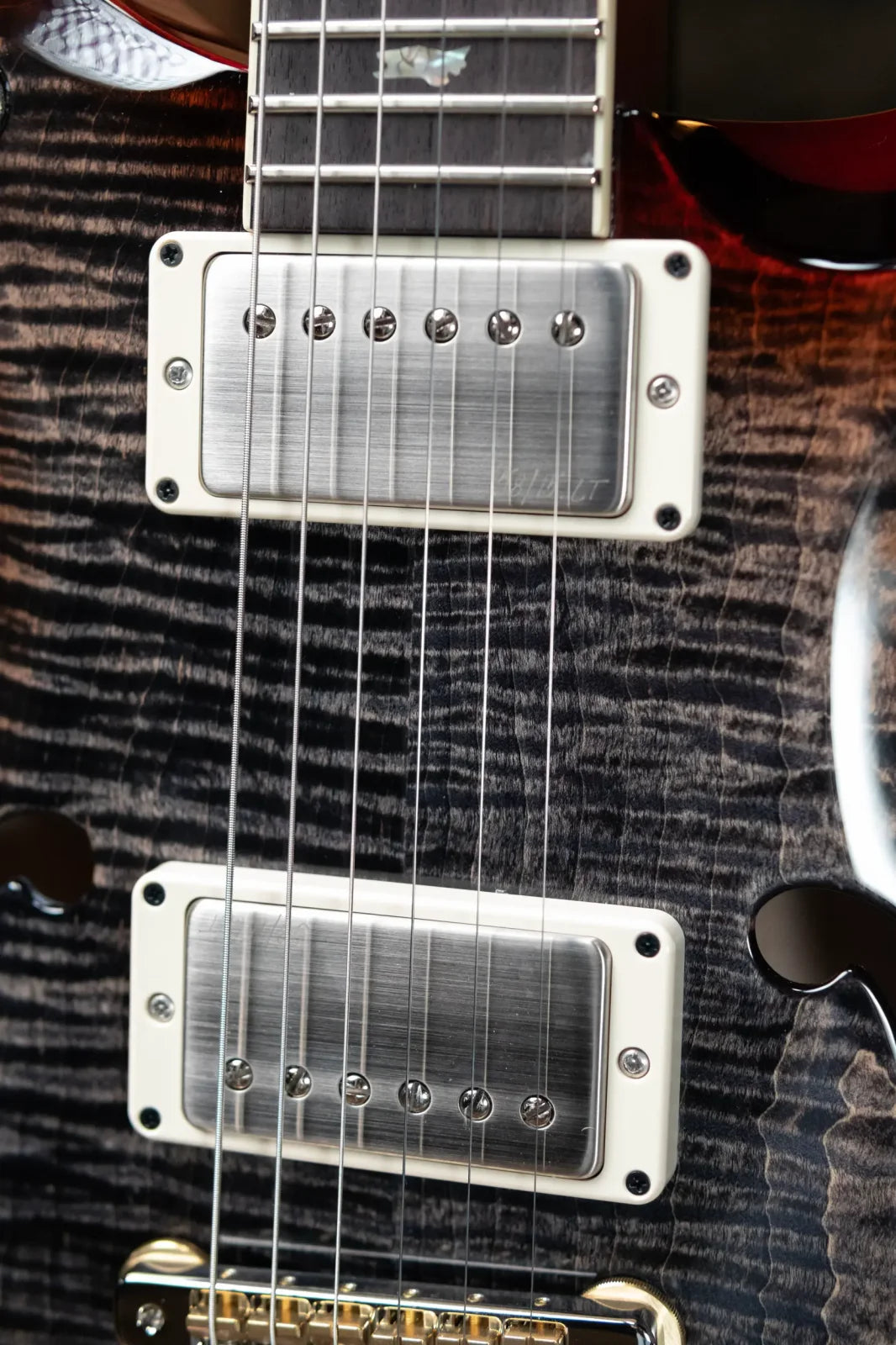 PRS McCarty 594 Hollowbody II - Charcoal Cherry Wrap Burst with Hardshell Case