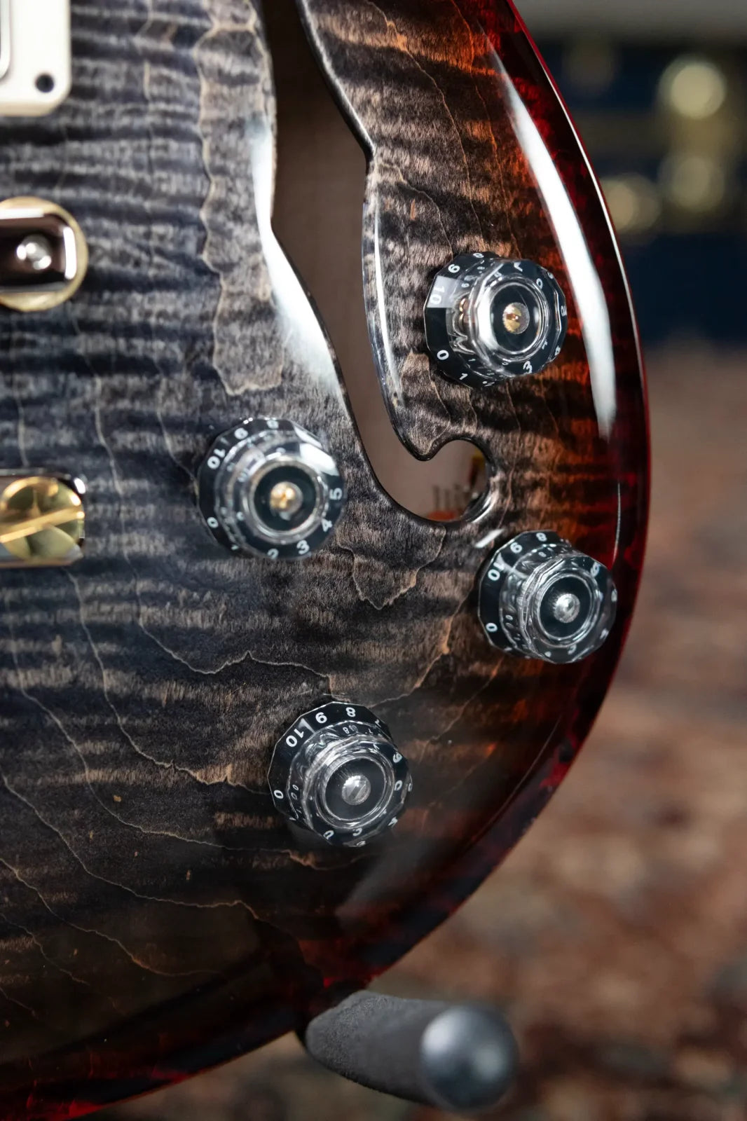 PRS McCarty 594 Hollowbody II - Charcoal Cherry Wrap Burst with Hardshell Case