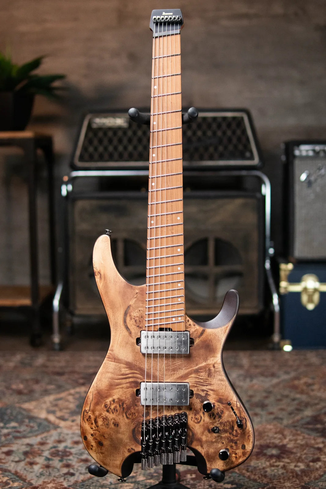 Ibanez QX527PB 7-String Electric - Antique Brown Stained with Gig Bag