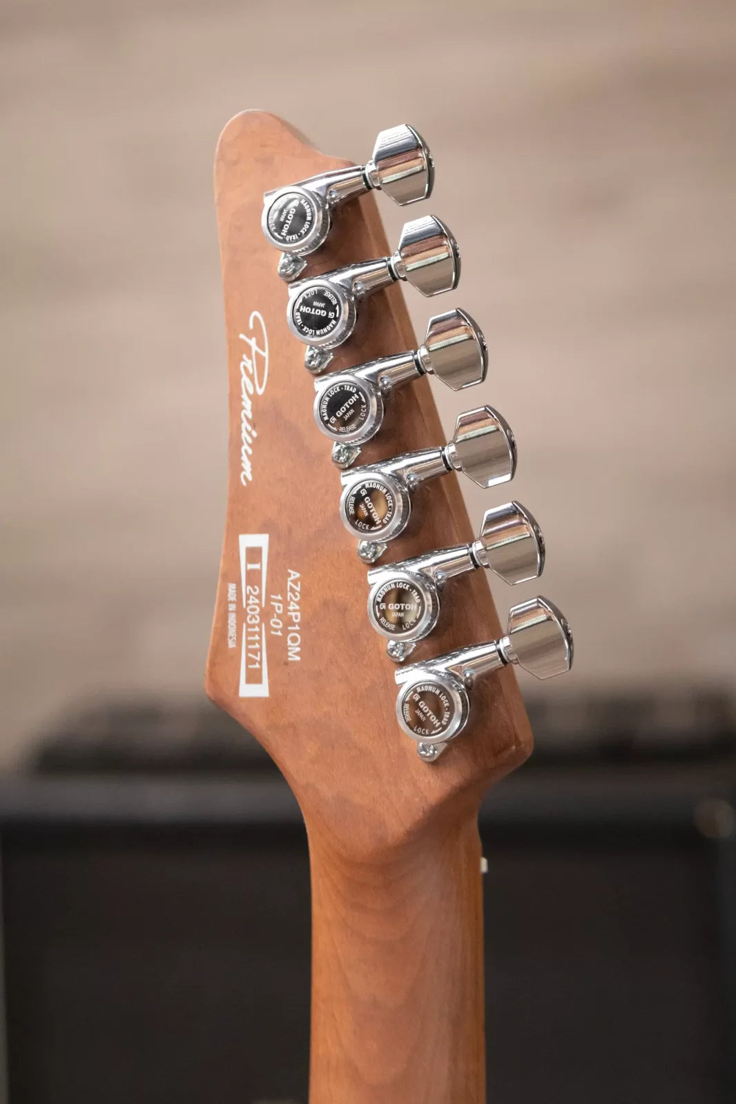 Ibanez AZ24P1QMDOB Electric Guitar - Deep Ocean Blonde