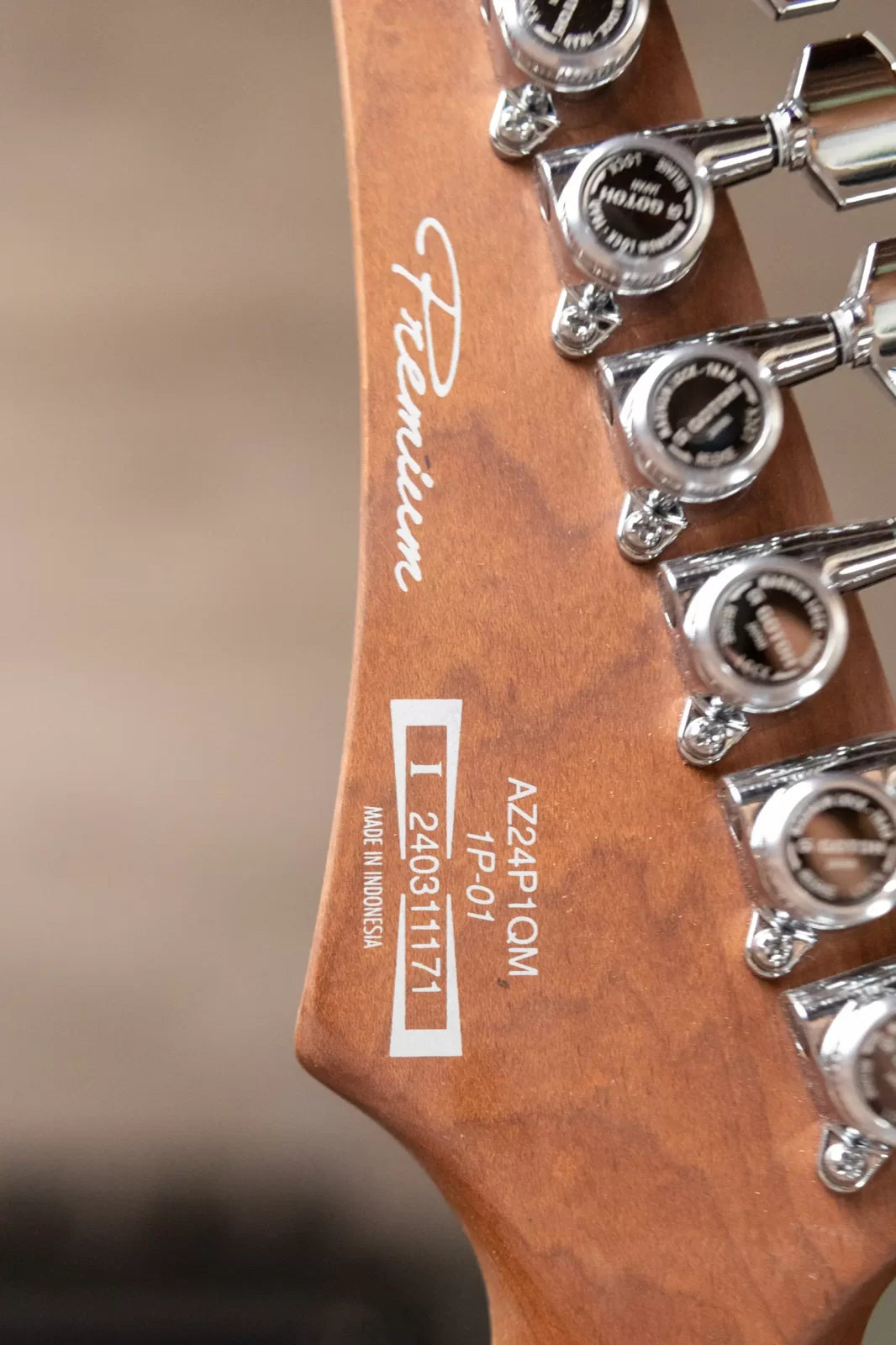 Ibanez AZ24P1QMDOB Electric Guitar - Deep Ocean Blonde
