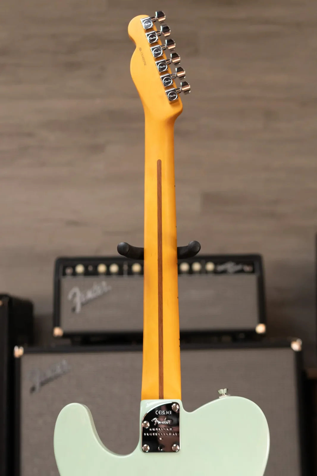 Fender American Professional II Telecaster Thinline - Transparent Surf Green with Hardshell Case