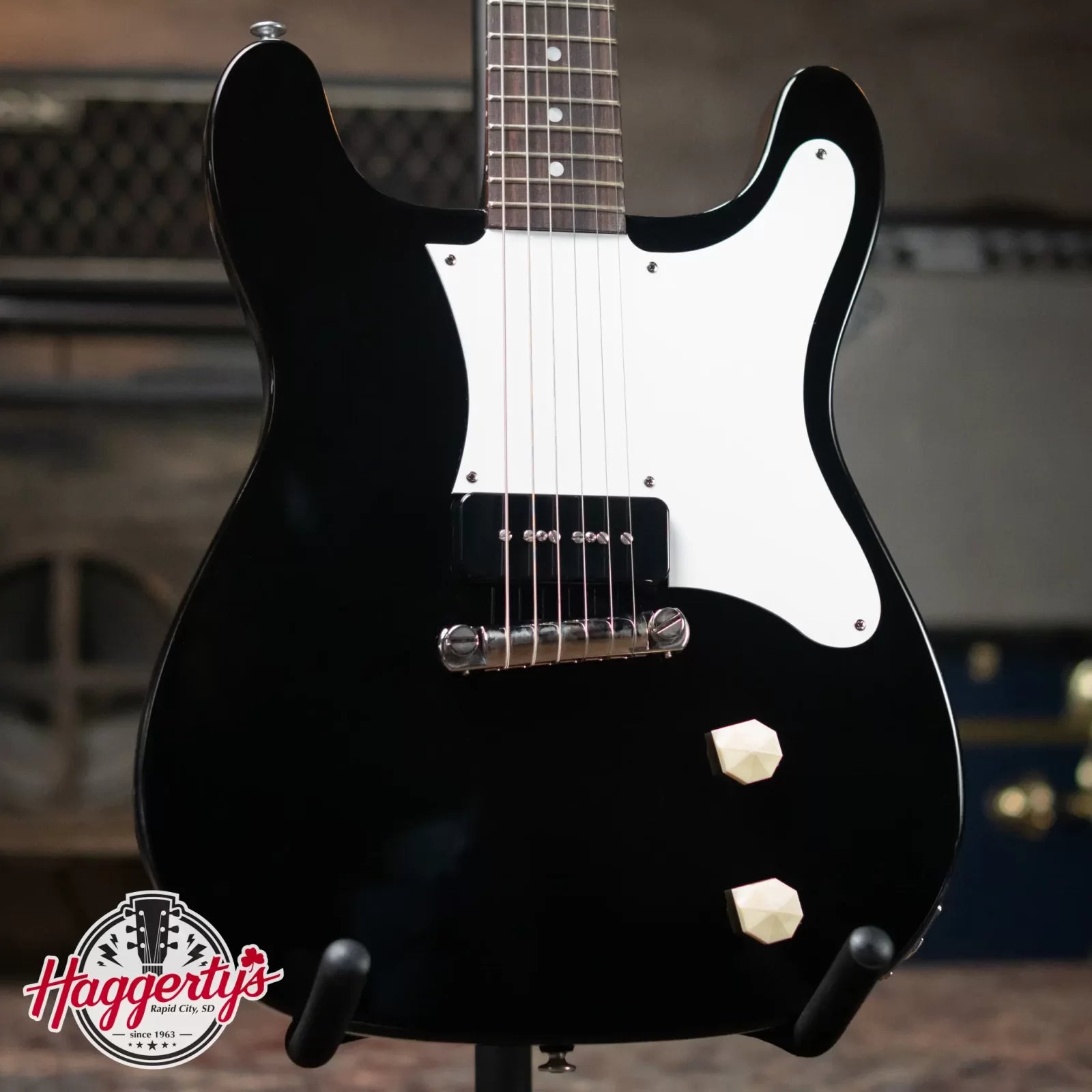 Epiphone USA Coronet - Ebony with a Hardshell Case