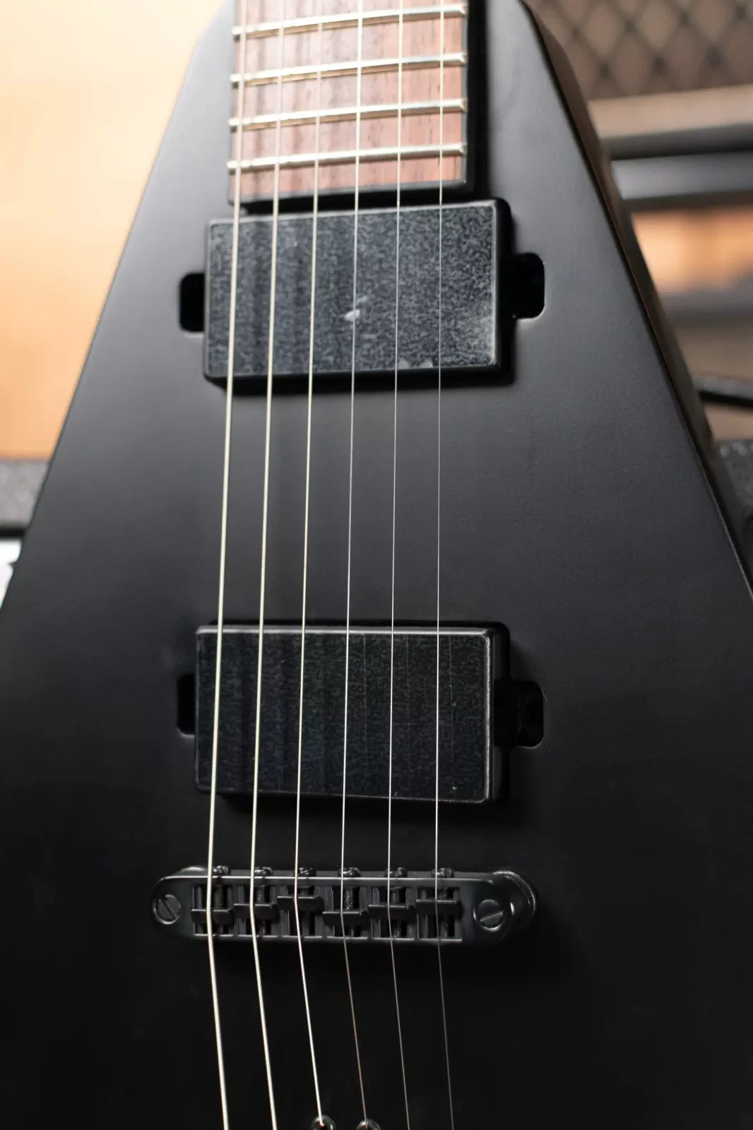 ESP LTD Nergal HEX-200 Signature Electric Guitar - Black Satin