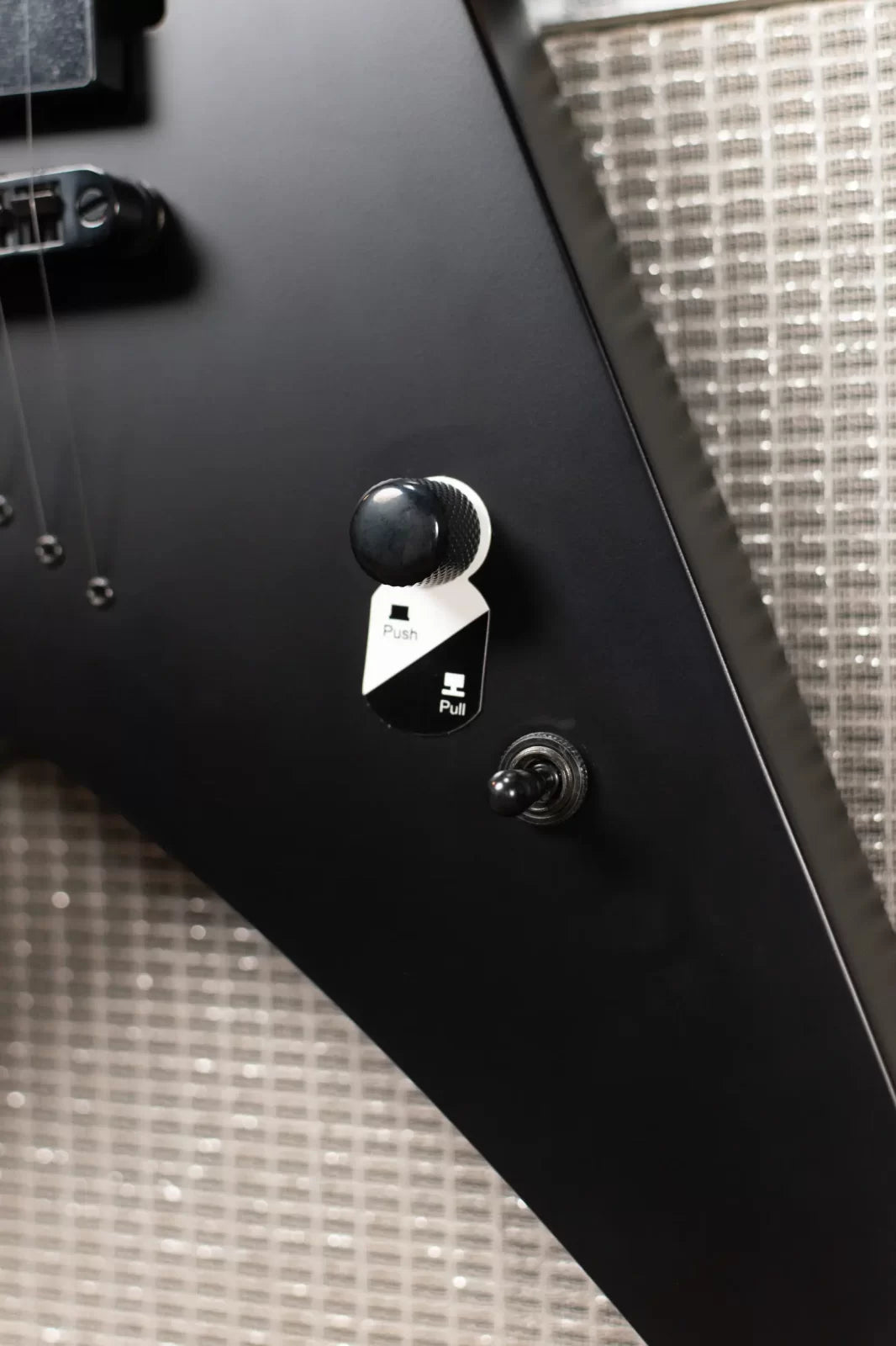 ESP LTD Nergal HEX-200 Signature Electric Guitar - Black Satin