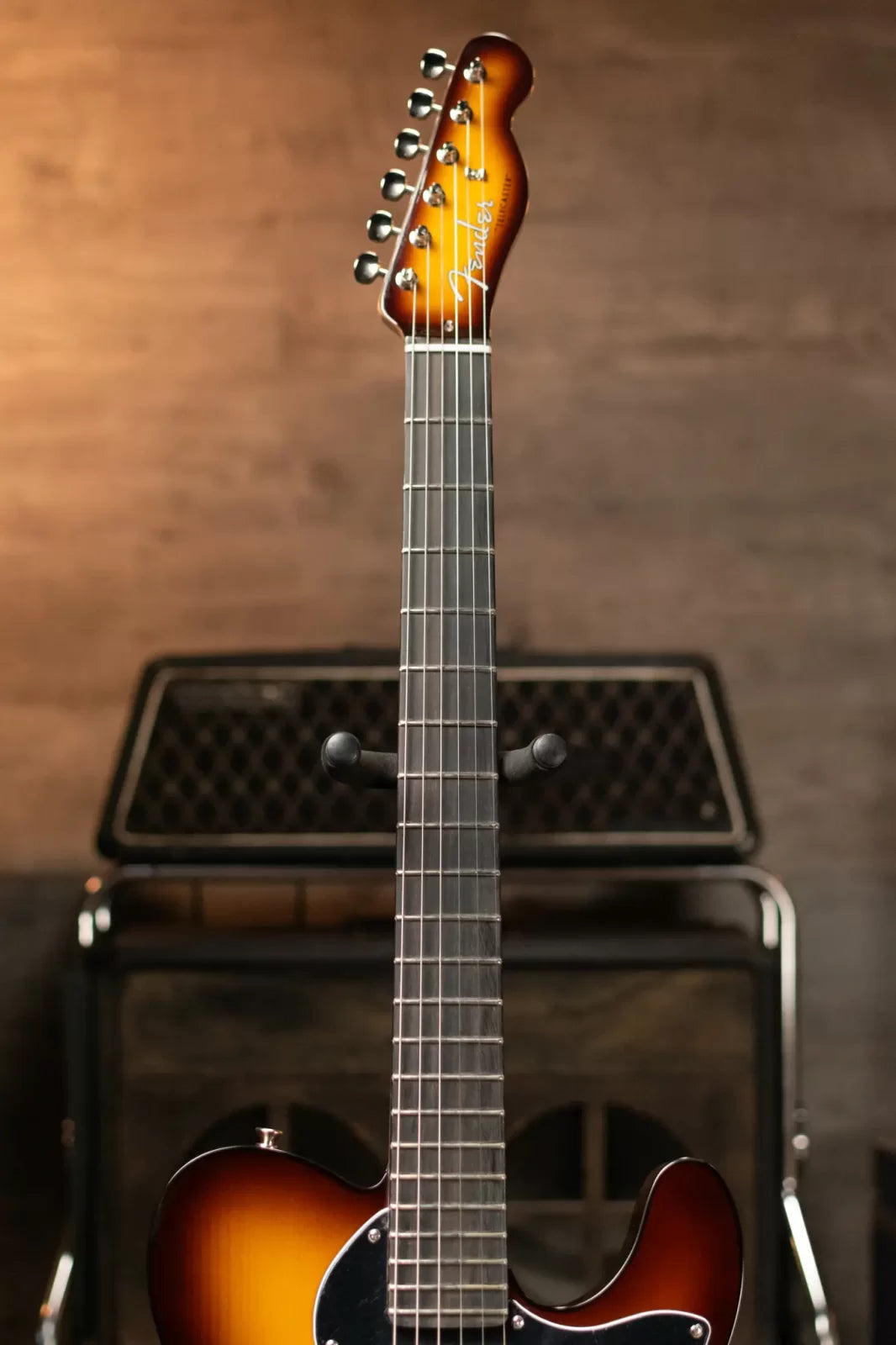 Fender Limited Edition Suona Telecaster Thinline, Ebony Fingerboard - Violin Burst with Deluxe Blonde Hardshell