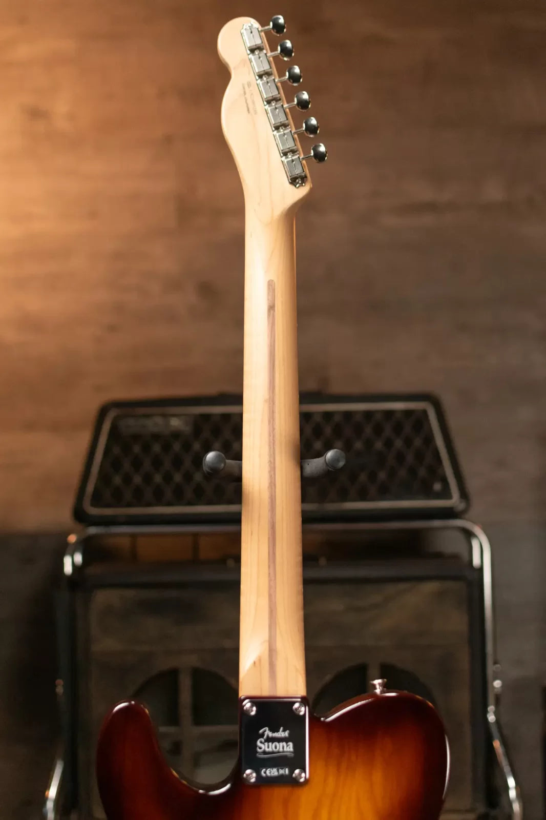 Fender Limited Edition Suona Telecaster Thinline, Ebony Fingerboard - Violin Burst with Deluxe Blonde Hardshell