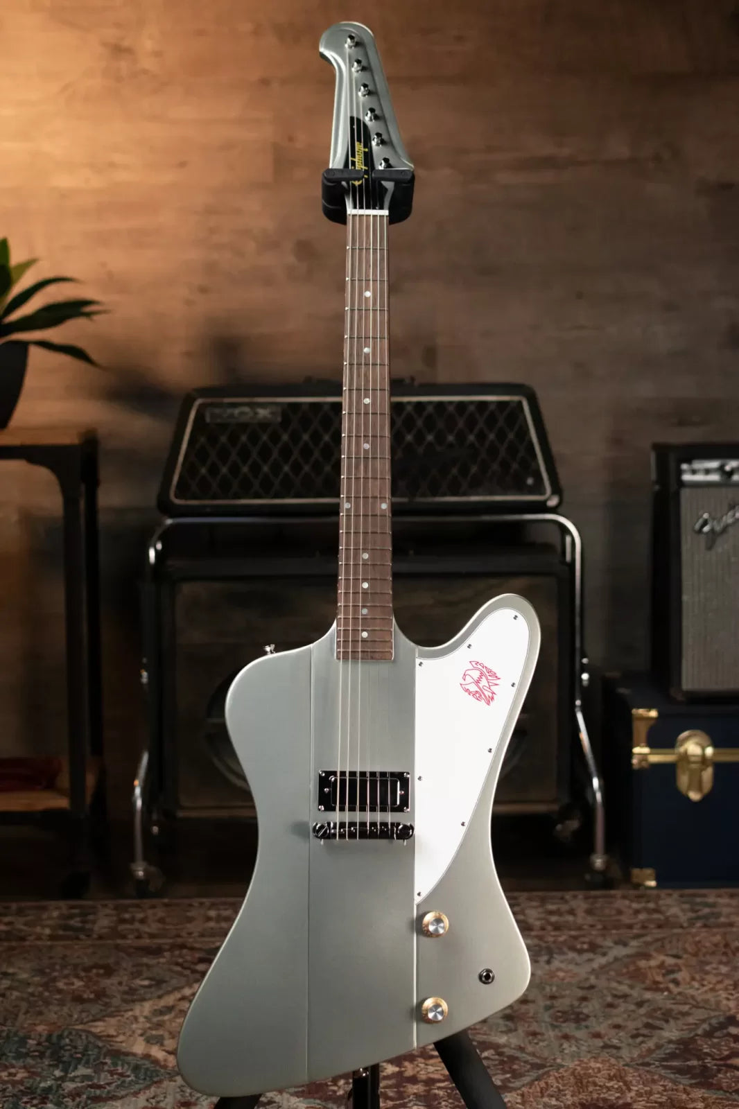 Epiphone 1963 Firebird I Electric Guitar - Silver Mist with Hardshell Case - Floor Model